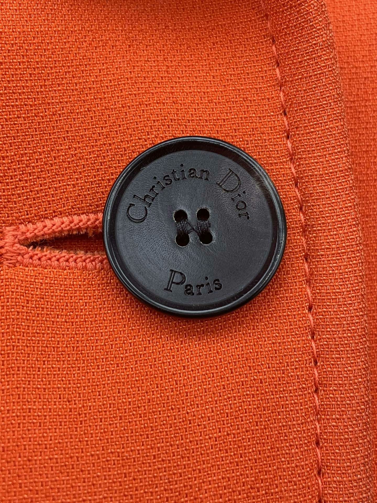 Dior Dior 2022 SS Orange Double-Breasted Coat Size XS / US 0-2 / IT 36-38 - 4 Thumbnail