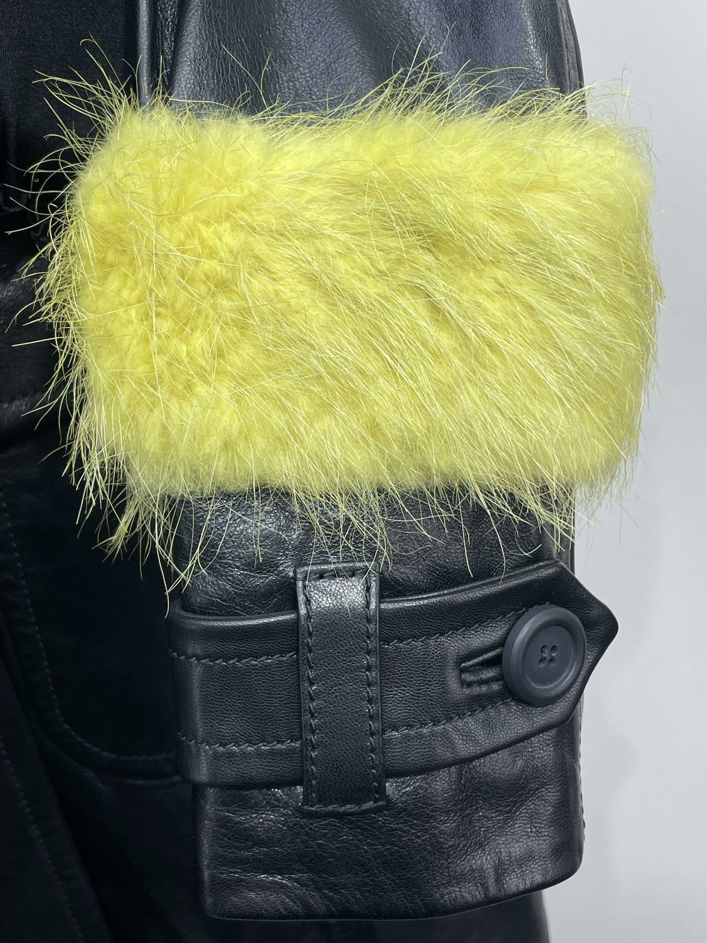 Miu Miu Miu Miu Fur Collar Long Leather Coat Size S / US 4 / IT 40 - 3 Thumbnail
