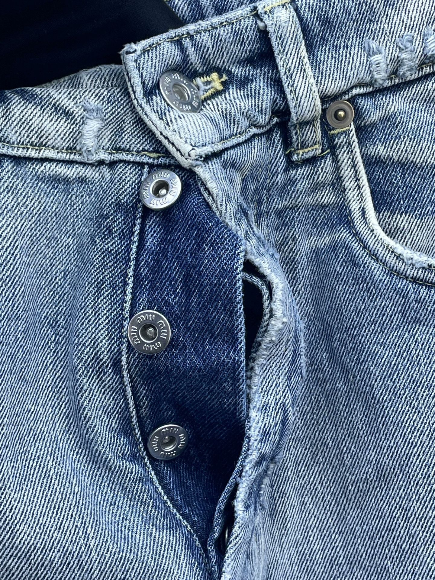 Miu Miu Miumiu Letter Pocket Casual Jeans Size 24" / US 00 / IT 34 - 4 Thumbnail