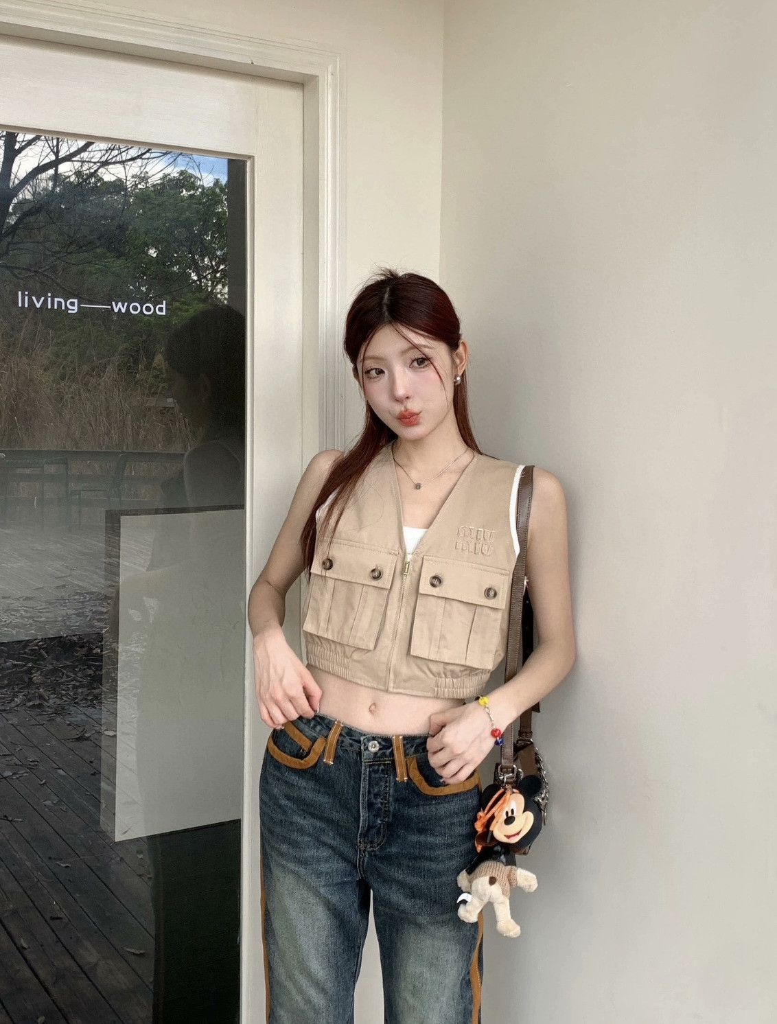 Miu Miu Miu Miu Utility Large Pocket Zip Vest Size S / US 4 / IT 40 - 9 Thumbnail