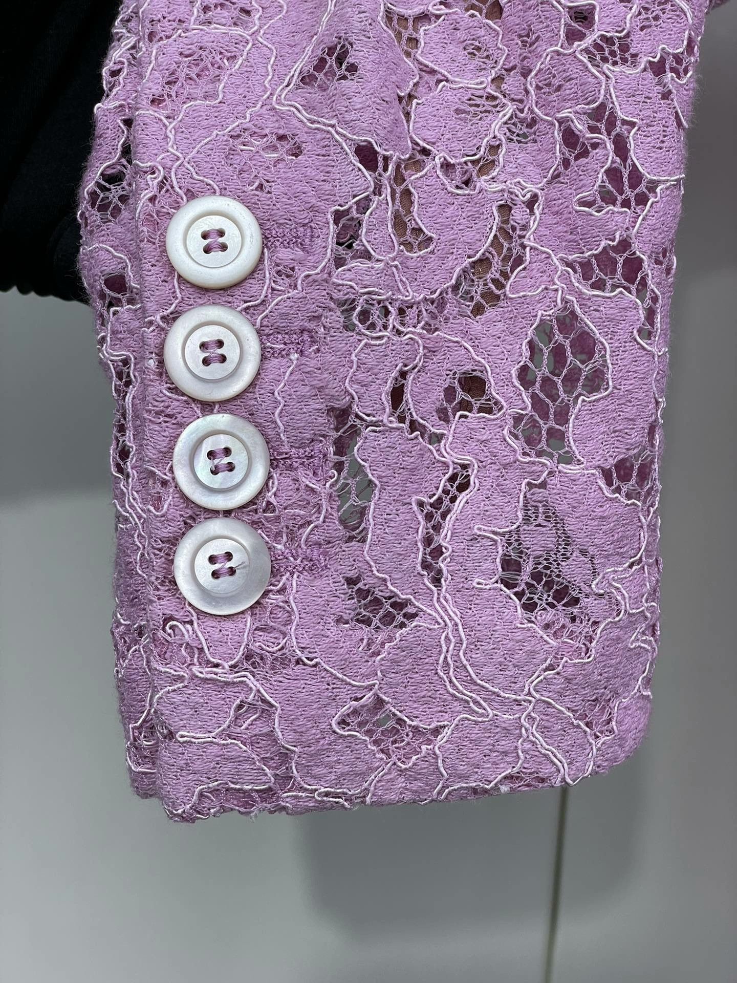 Gucci Gucci Pink Lace Top Size XS / US 0-2 / IT 36-38 - 3 Thumbnail