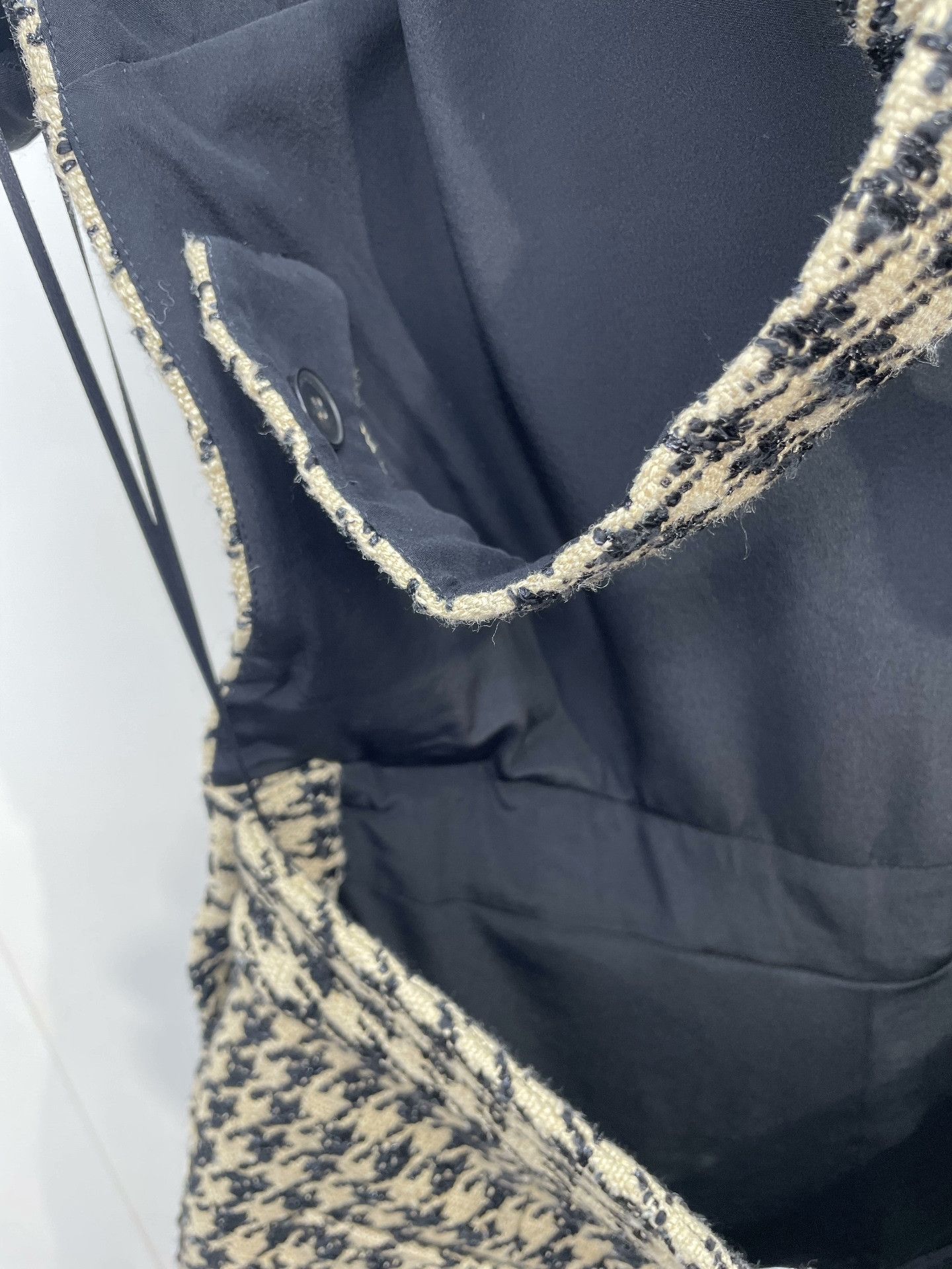 Dior Dior Vintage Houndstooth Backless Playsuit Size 36" / US 14 / IT 50 - 3 Thumbnail