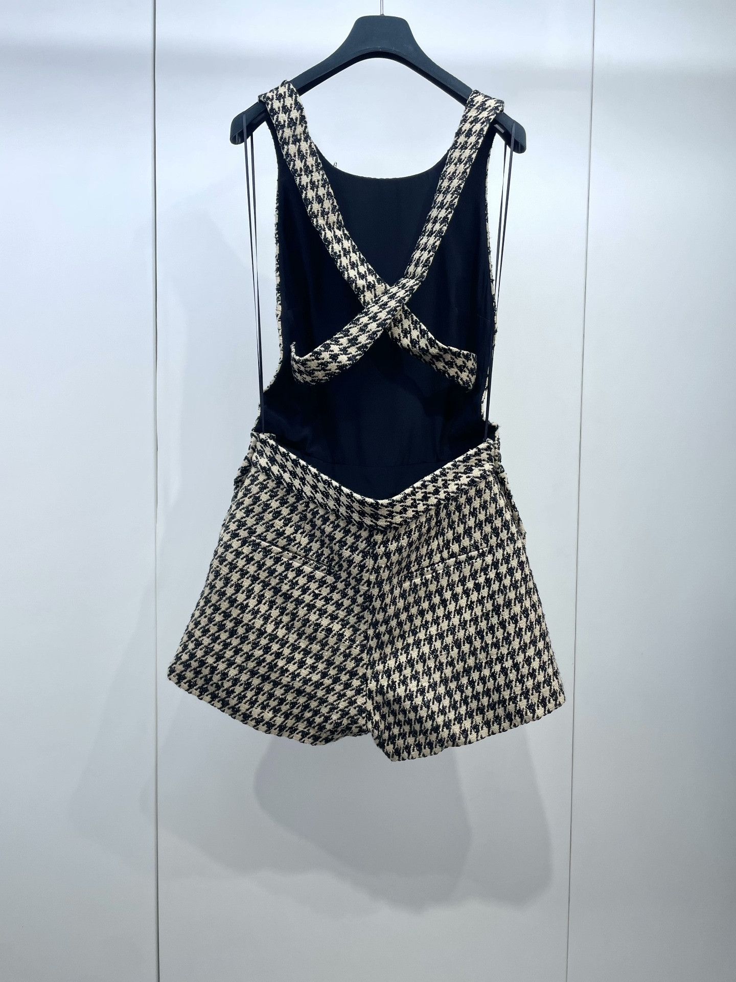 Dior Dior Vintage Houndstooth Backless Playsuit Size 36" / US 14 / IT 50 - 2 Thumbnail