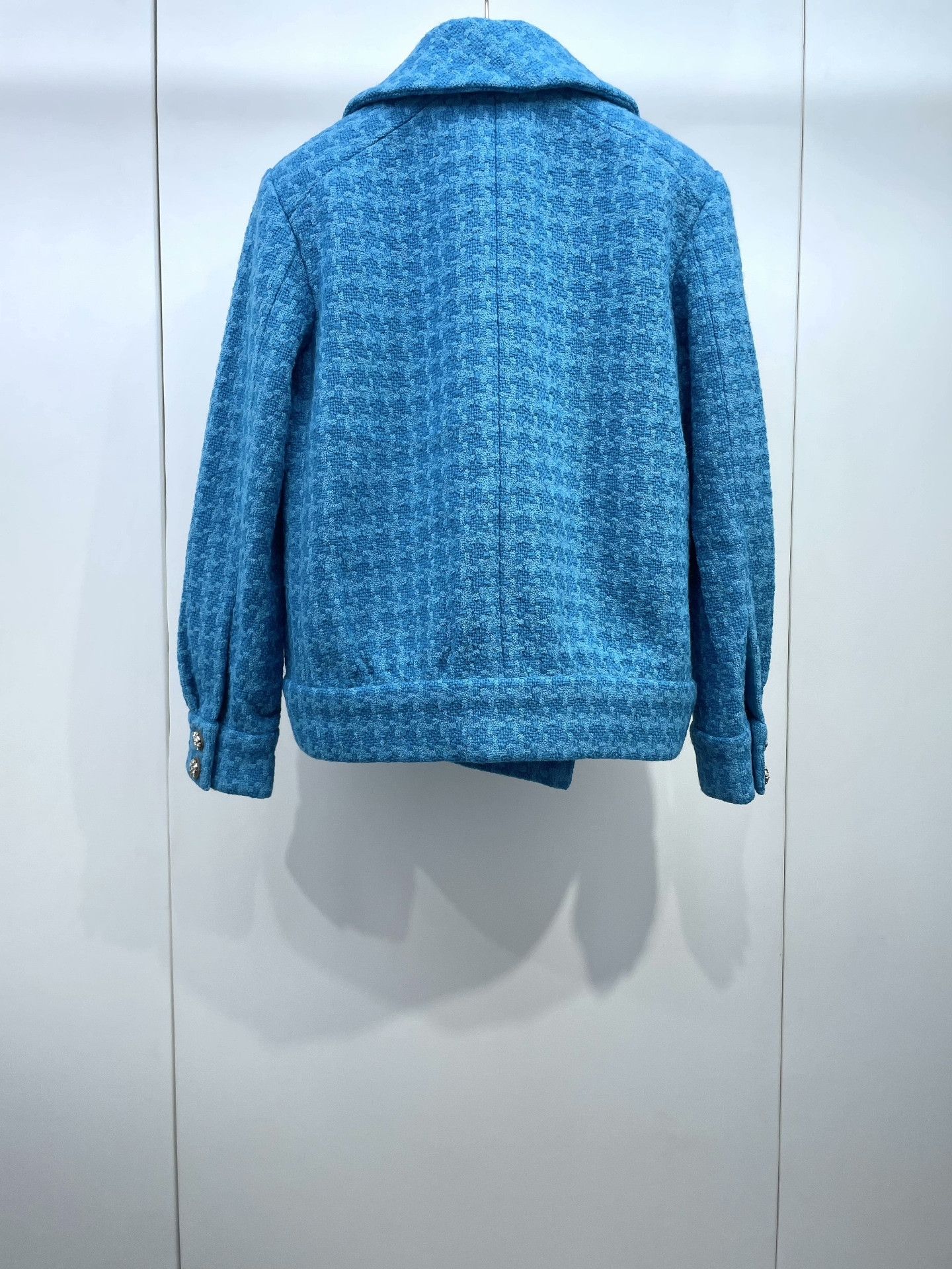 Chanel Chanel Blue Knit Snow Series Coat Size XXS / US 00 / IT 34 - 2 Thumbnail