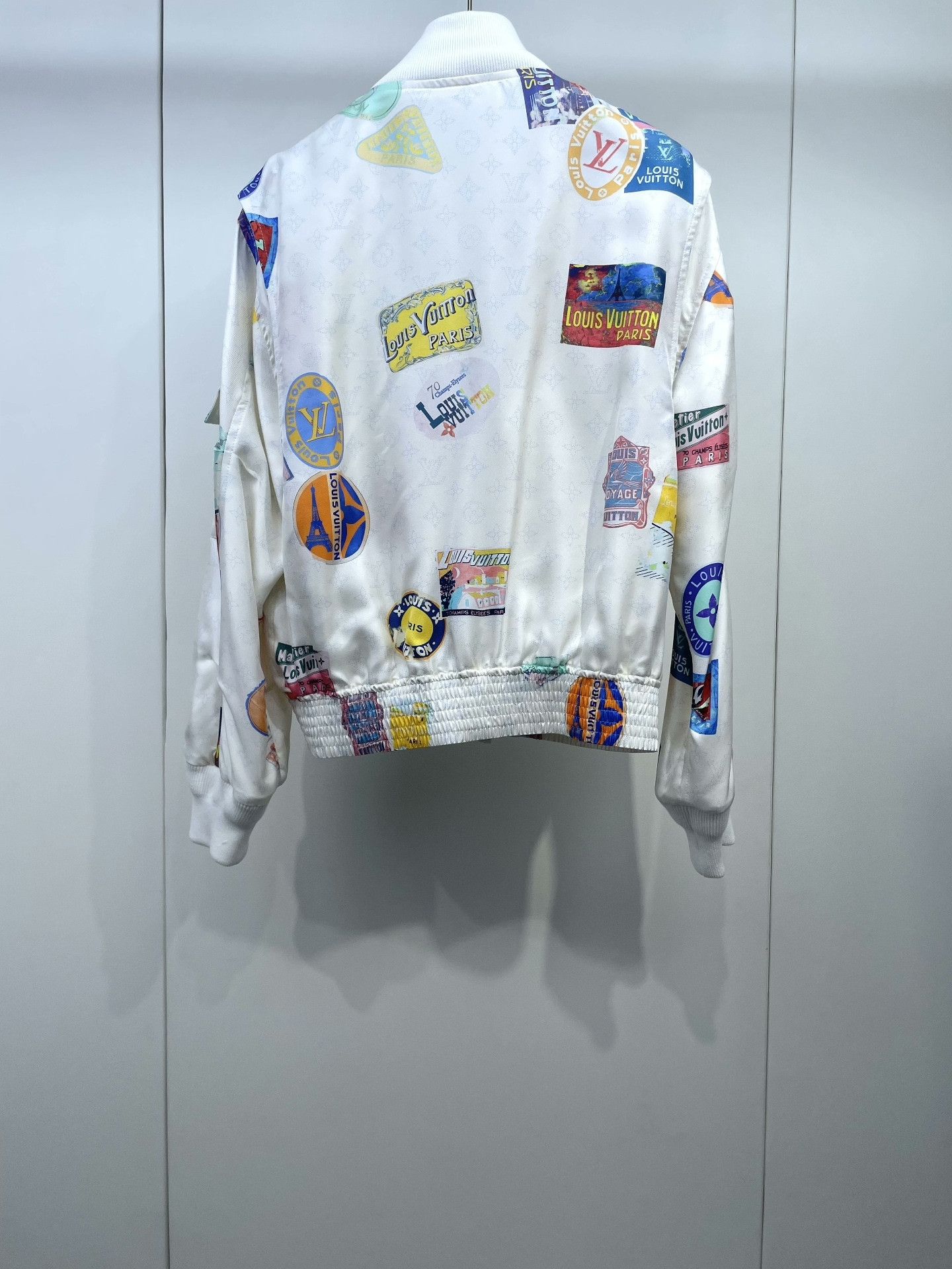 Louis Vuitton LV Flying Seal Silk Jacket Size XXS / US 00 / IT 34 - 2 Thumbnail