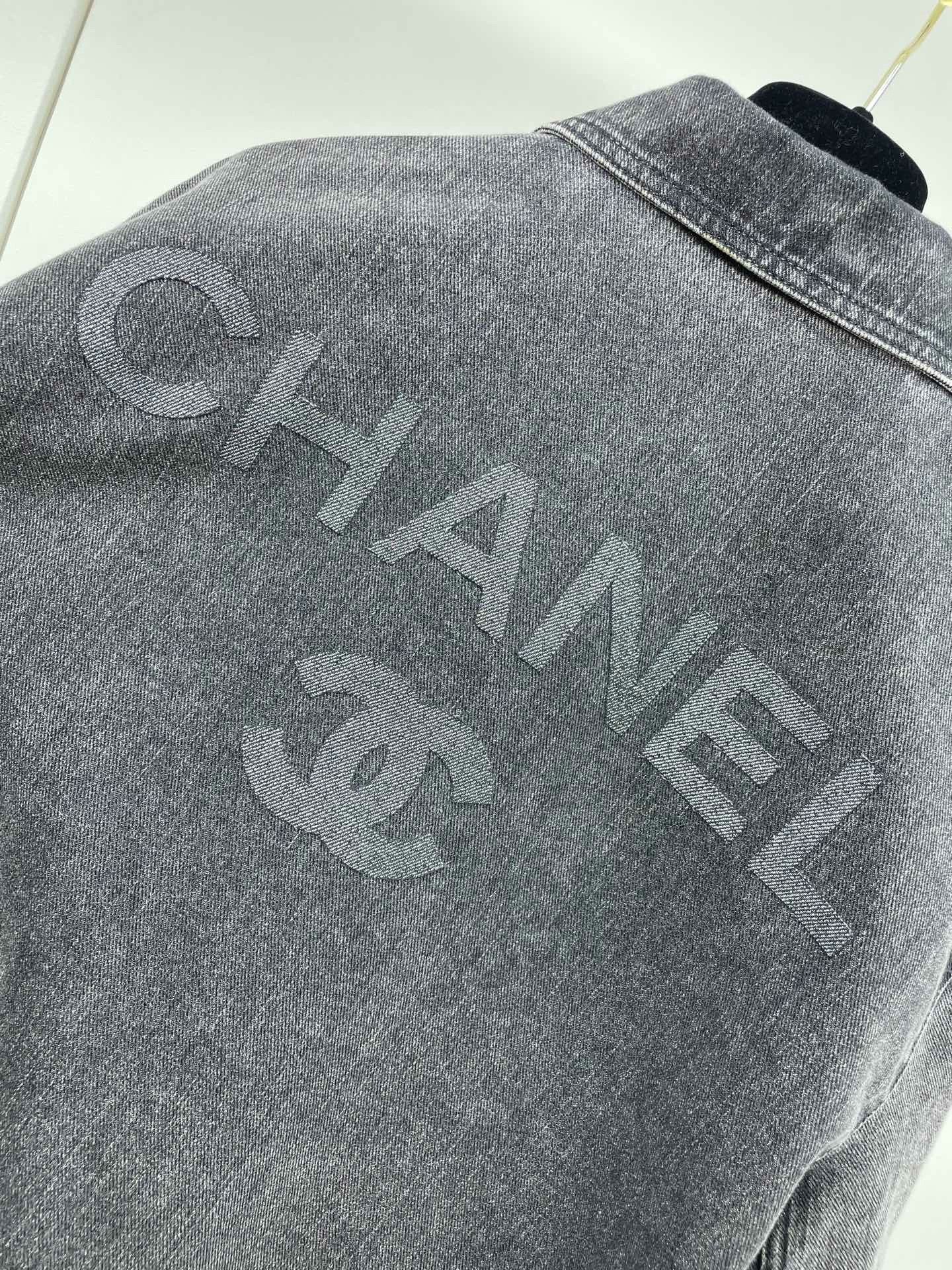 Chanel Chanel 23C Gray Denim Jacket Size XS / US 0-2 / IT 36-38 - 3 Thumbnail