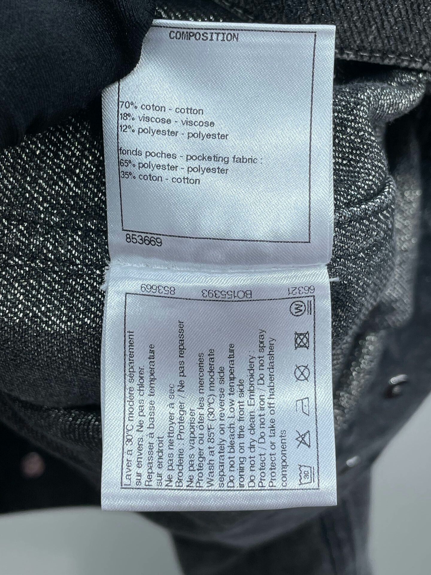 Chanel Chanel 23C Gray Denim Jacket Size XS / US 0-2 / IT 36-38 - 7 Thumbnail