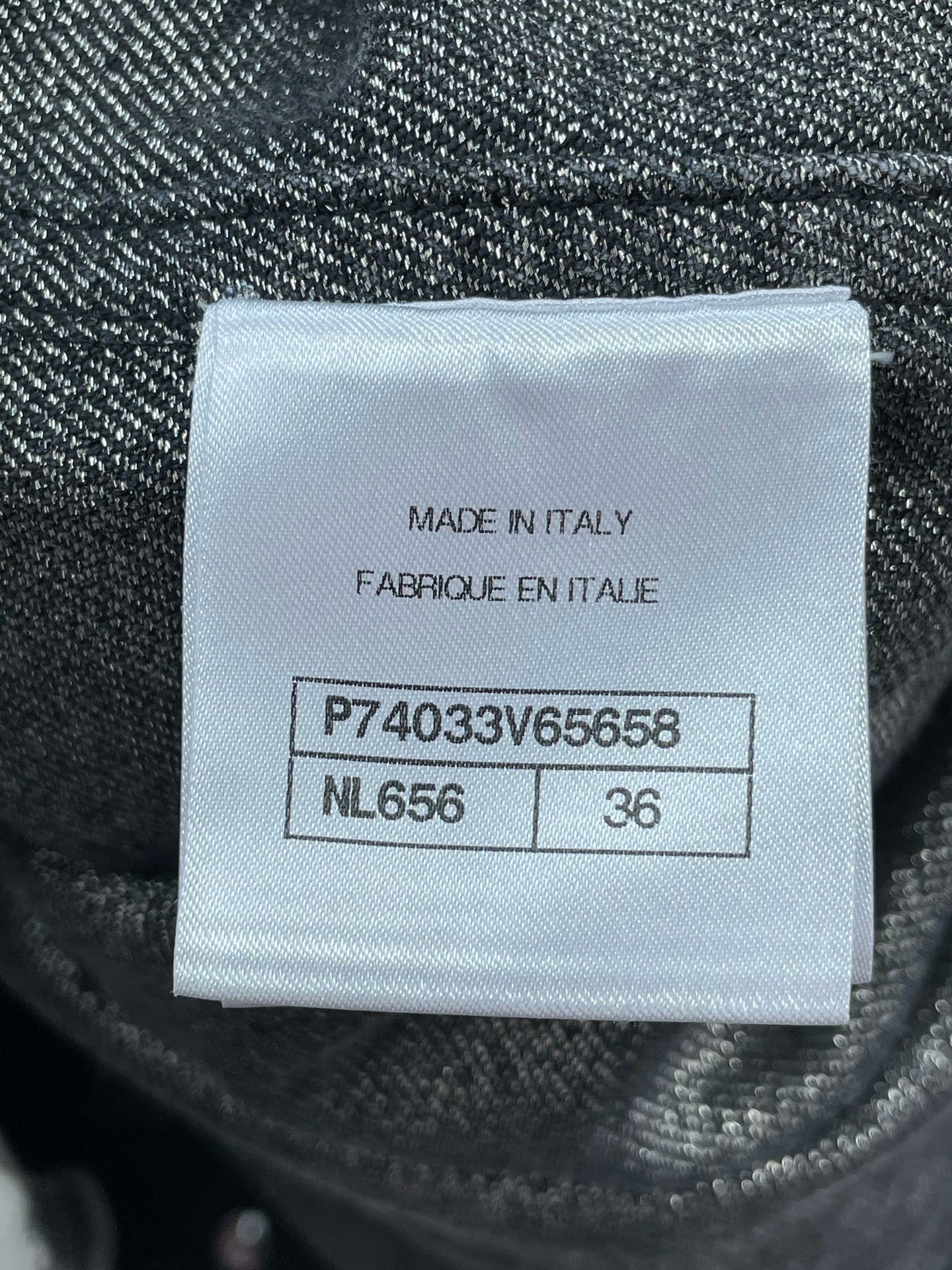 Chanel Chanel 23C Gray Denim Jacket Size XS / US 0-2 / IT 36-38 - 6 Thumbnail
