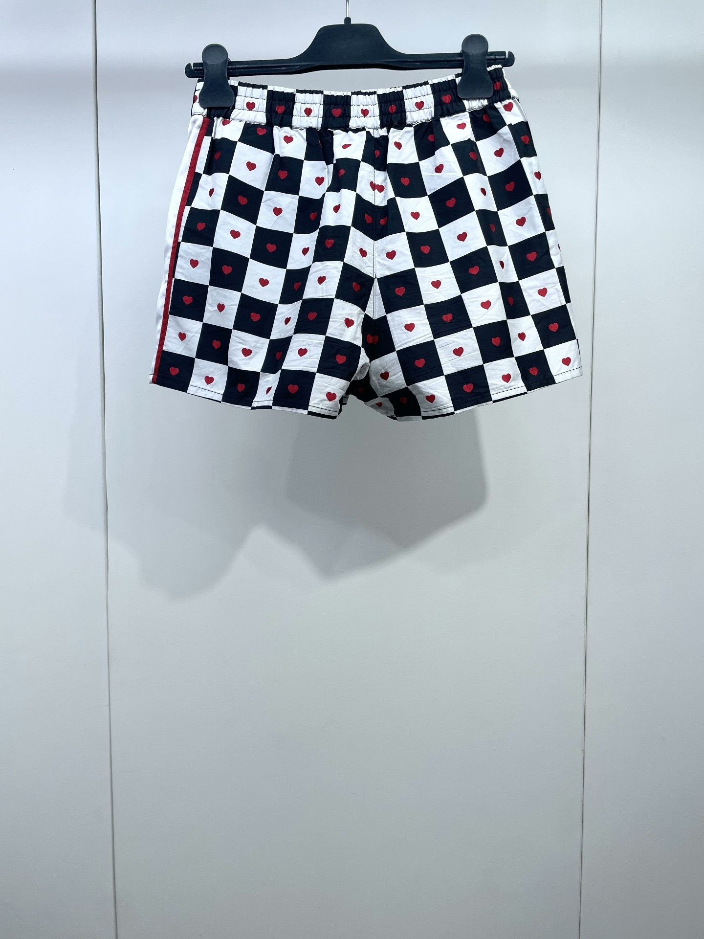 Dior Dior Black White Square Heart Embroidered Shorts Size 32" / US 10 / IT 46 - 2 Thumbnail