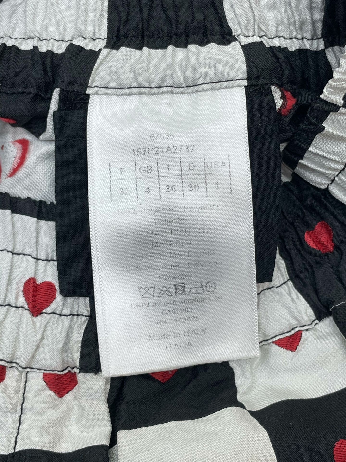 Dior Dior Black White Square Heart Embroidered Shorts Size 32" / US 10 / IT 46 - 7 Thumbnail