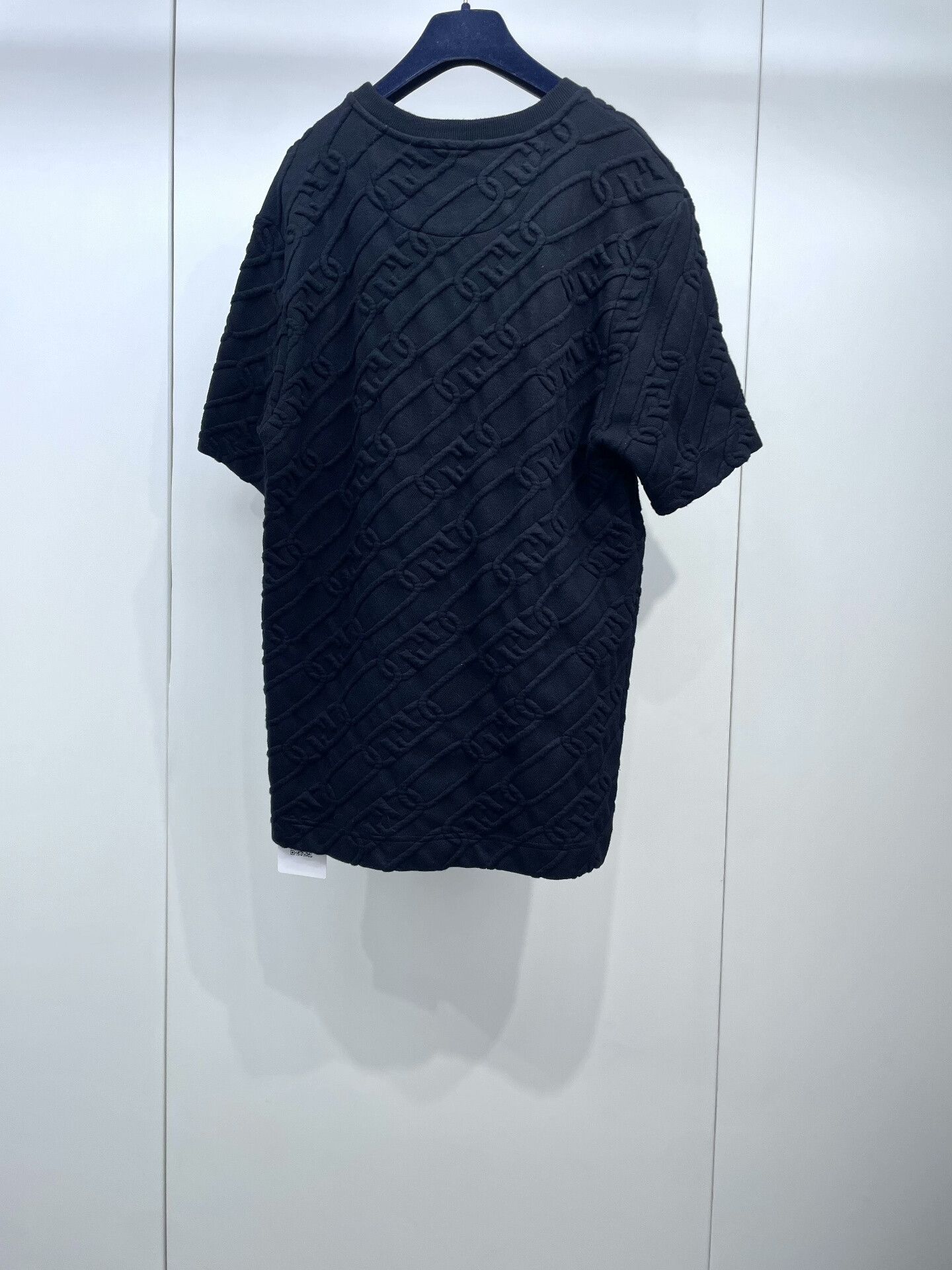 Fendi Fendi Black Embossed Chain Short-Sleeve T-Shirt Size XS / US 0-2 / IT 36-38 - 2 Thumbnail