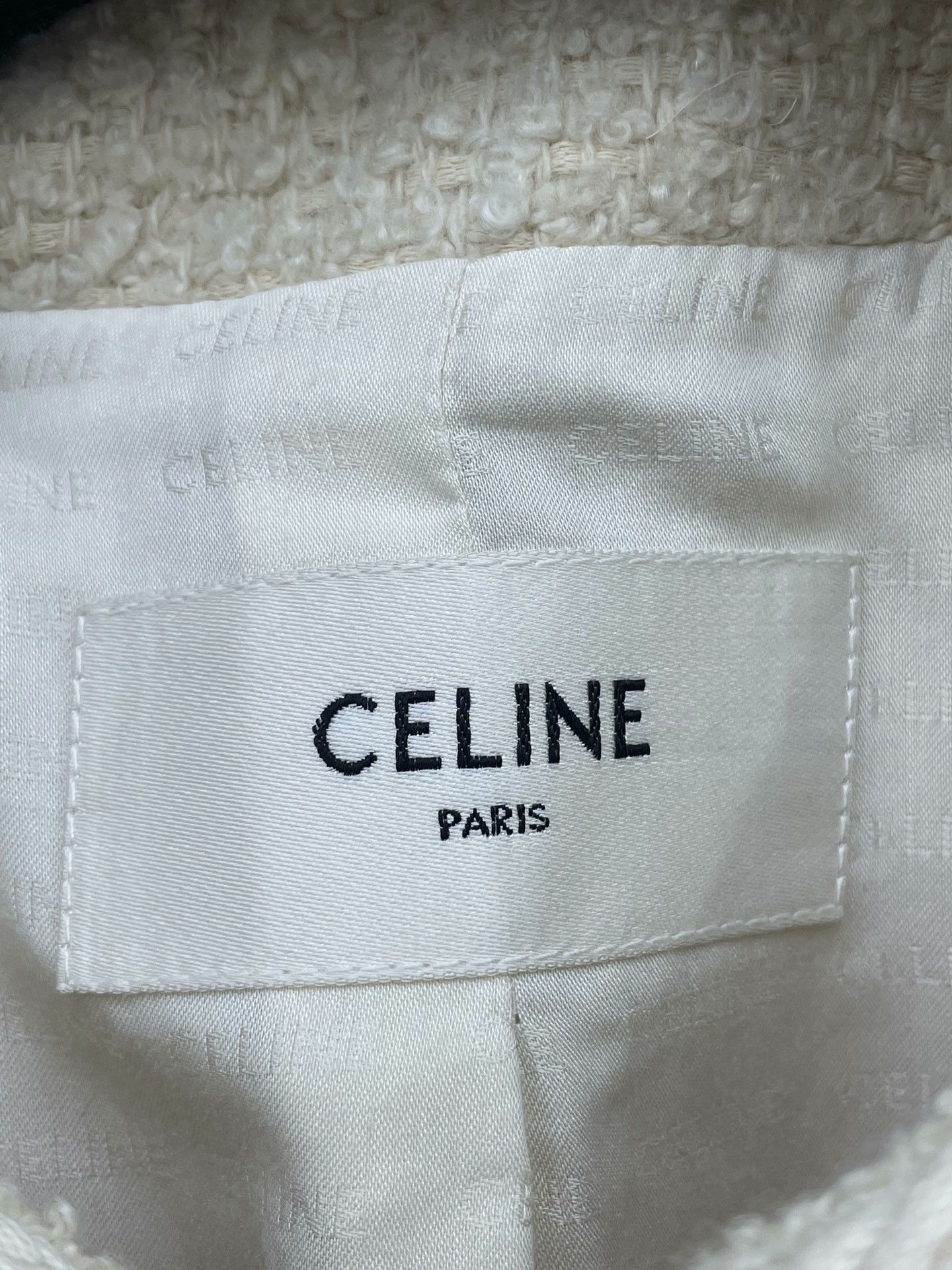 Celine Celine Tweed Gold Button Jacket Size S / US 4 / IT 40 - 5 Thumbnail