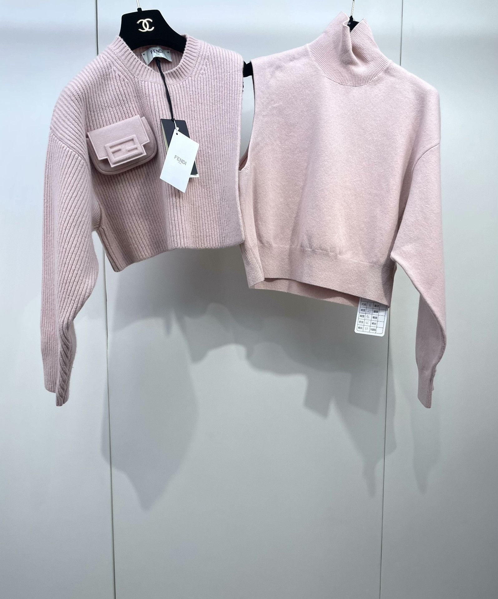 Fendi Fendi Pink Double F Turtleneck Sweater Size XS / US 0-2 / IT 36-38 - 3 Thumbnail
