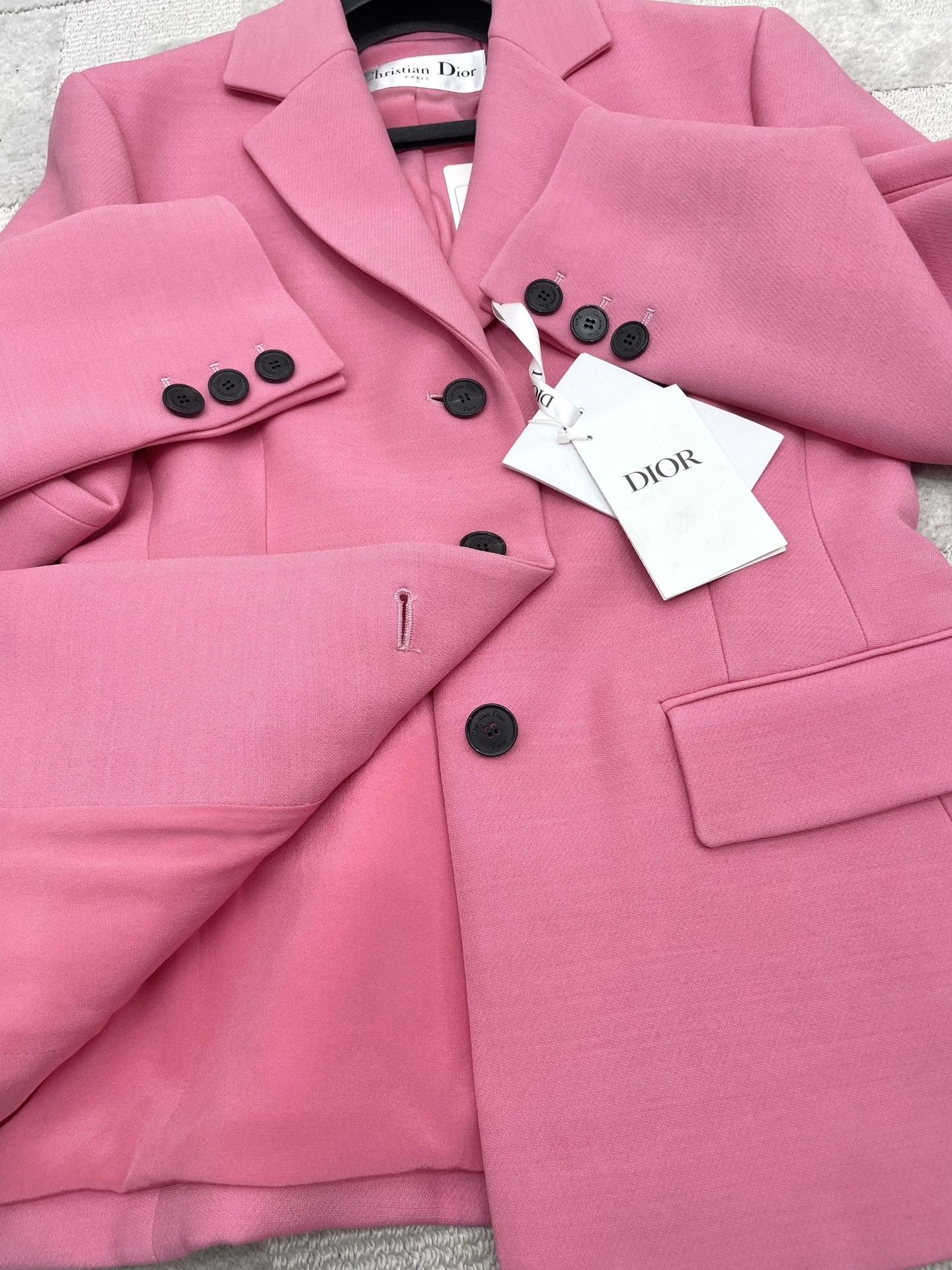 Dior Dior Peach Pink Blazer Size XXS / US 00 / IT 34 - 4 Thumbnail