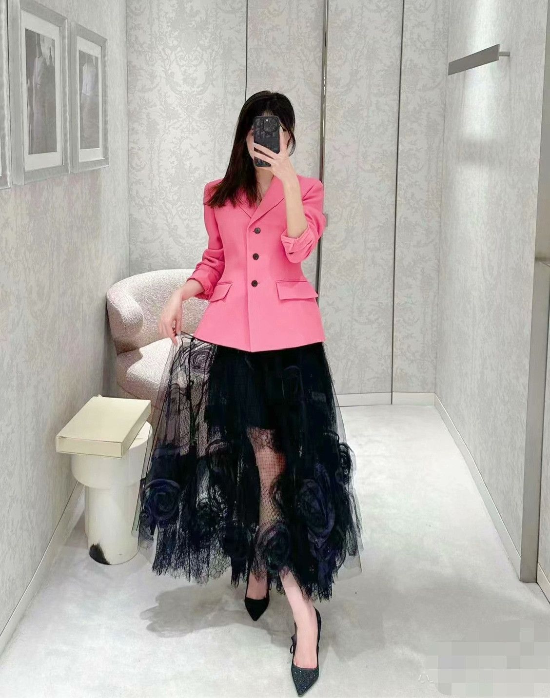 Dior Dior Peach Pink Blazer Size XXS / US 00 / IT 34 - 8 Thumbnail