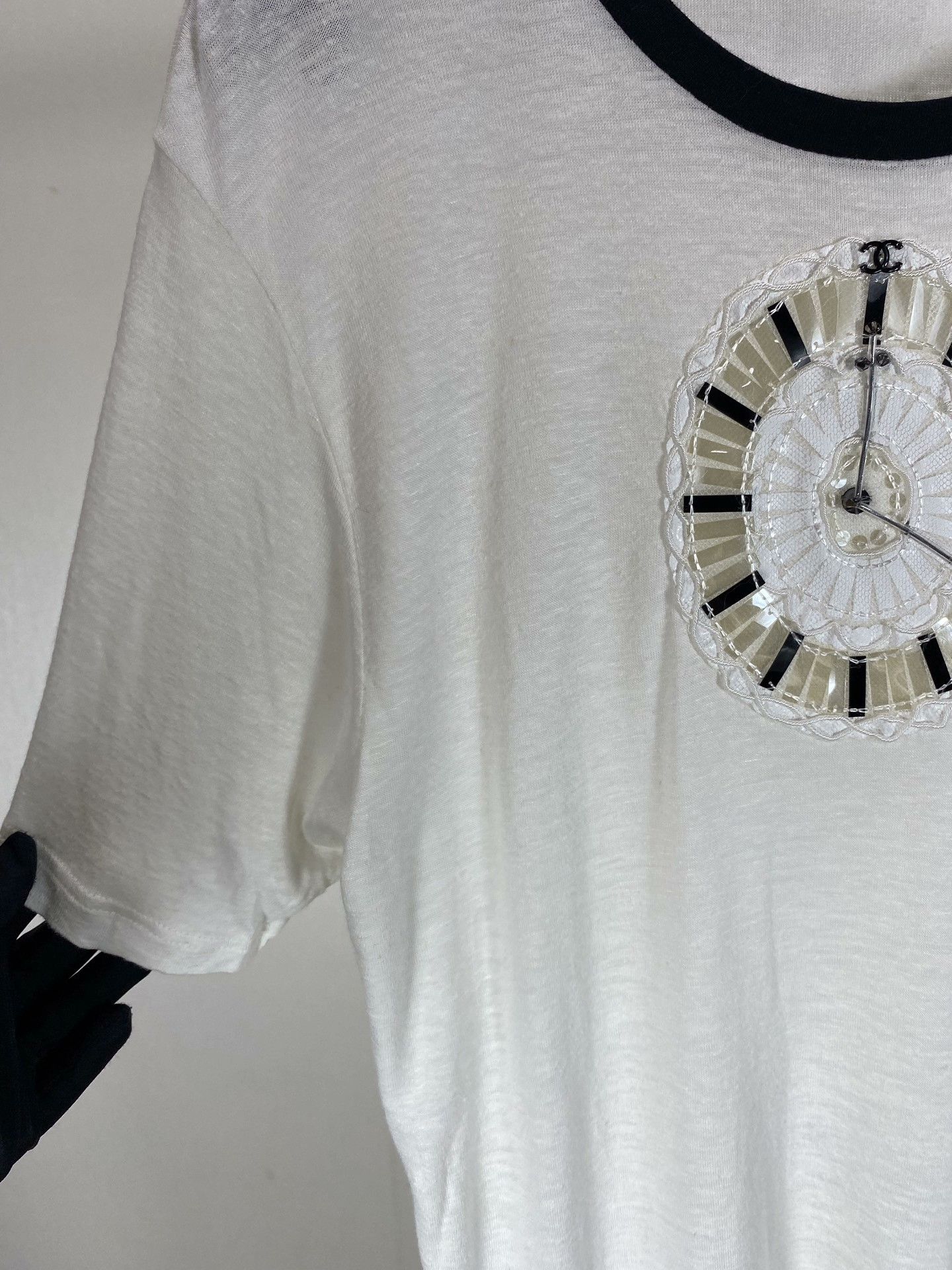 Chanel Chanel Clock Print T-shirt Size S / US 4 / IT 40 - 4 Thumbnail