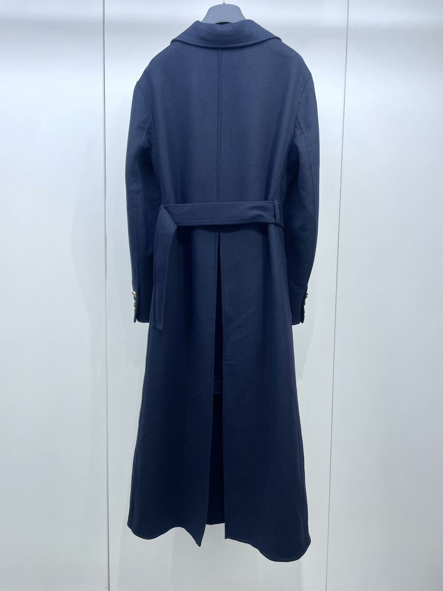 Dior Dior Navy Double-Breasted Wool Coat Size XXS / US 00 / IT 34 - 2 Thumbnail