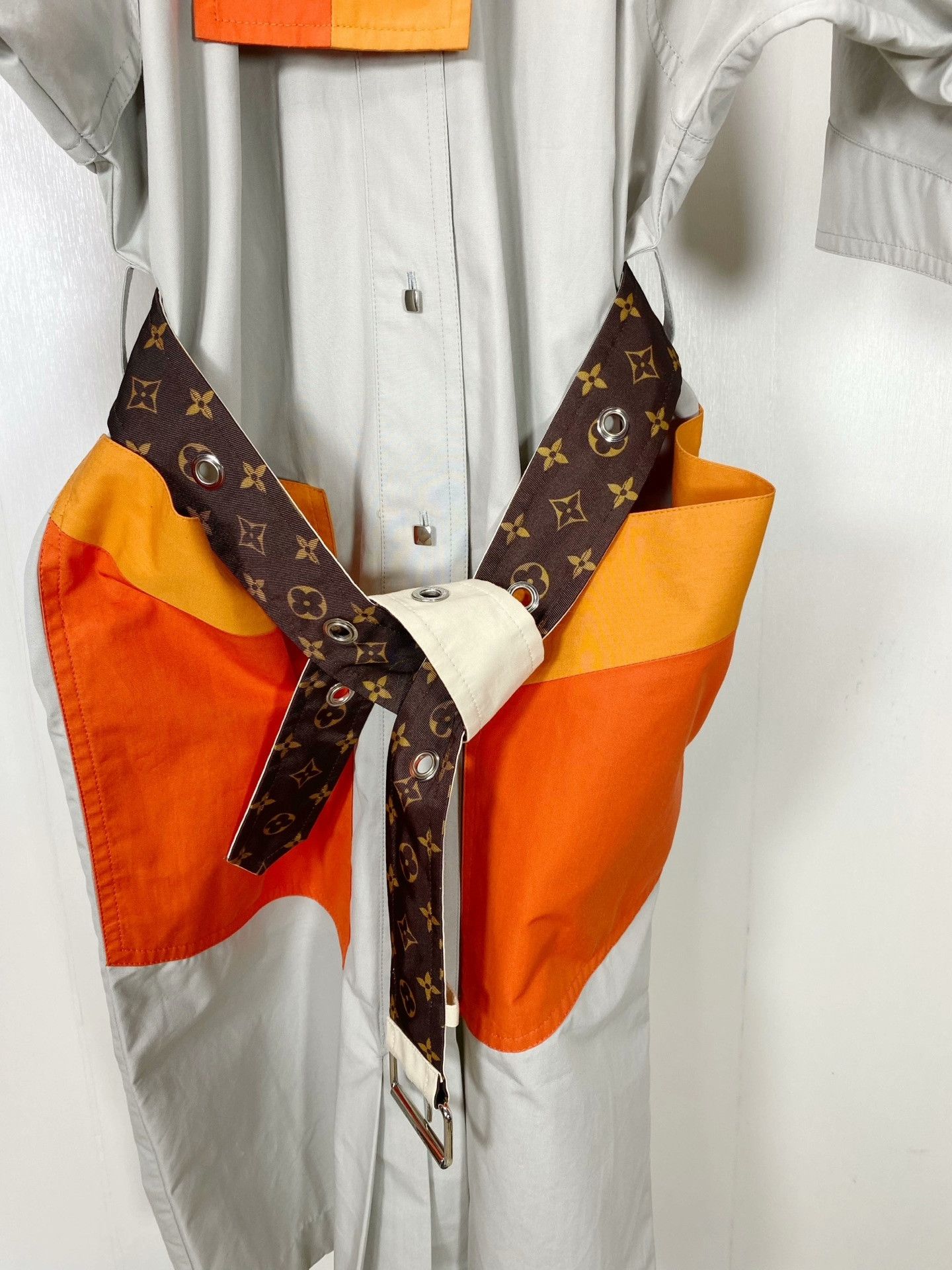 Louis Vuitton LV Long Trench Coat Dress Size S / US 4 / IT 40 - 3 Thumbnail