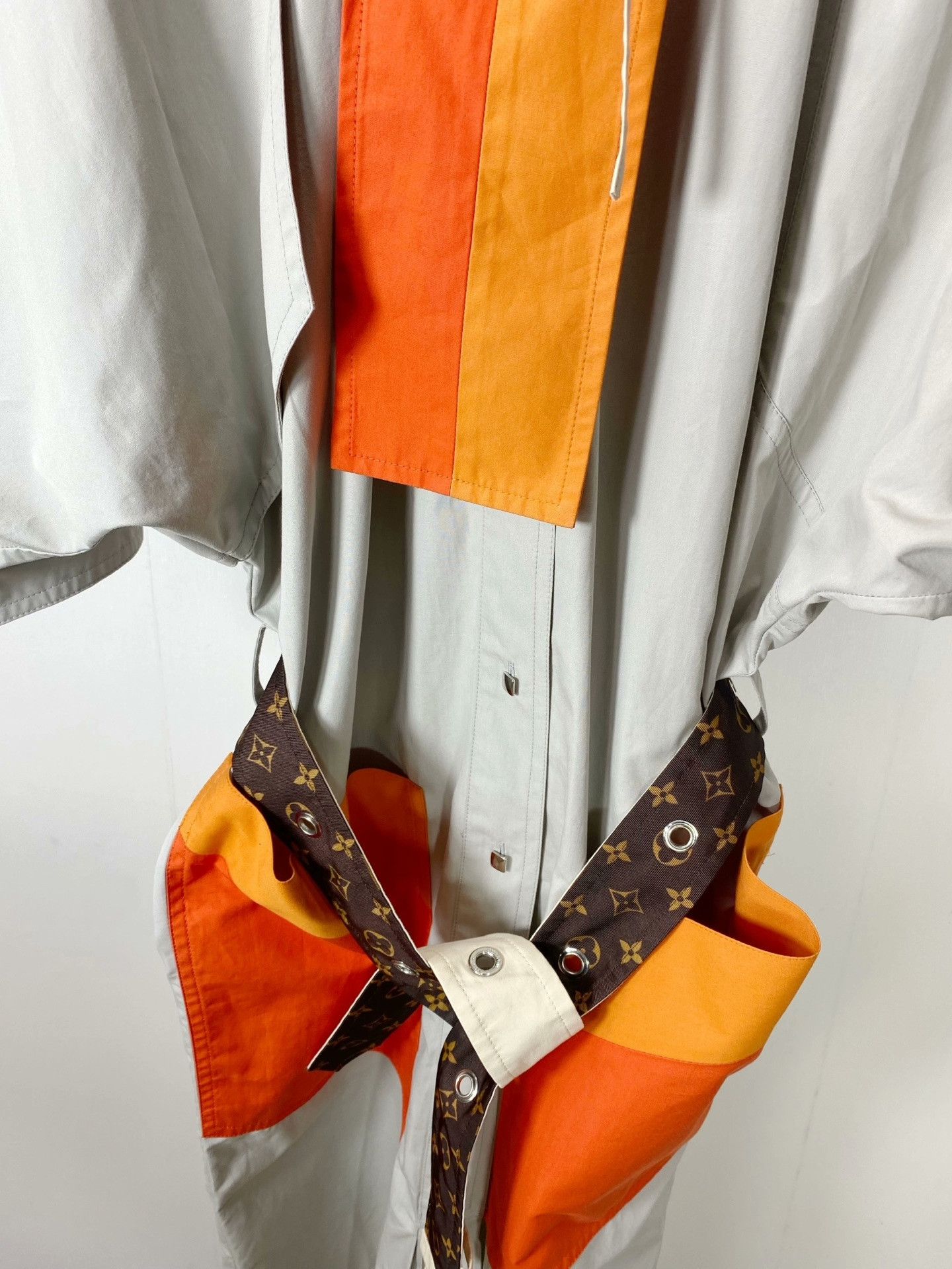 Louis Vuitton LV Long Trench Coat Dress Size S / US 4 / IT 40 - 4 Thumbnail