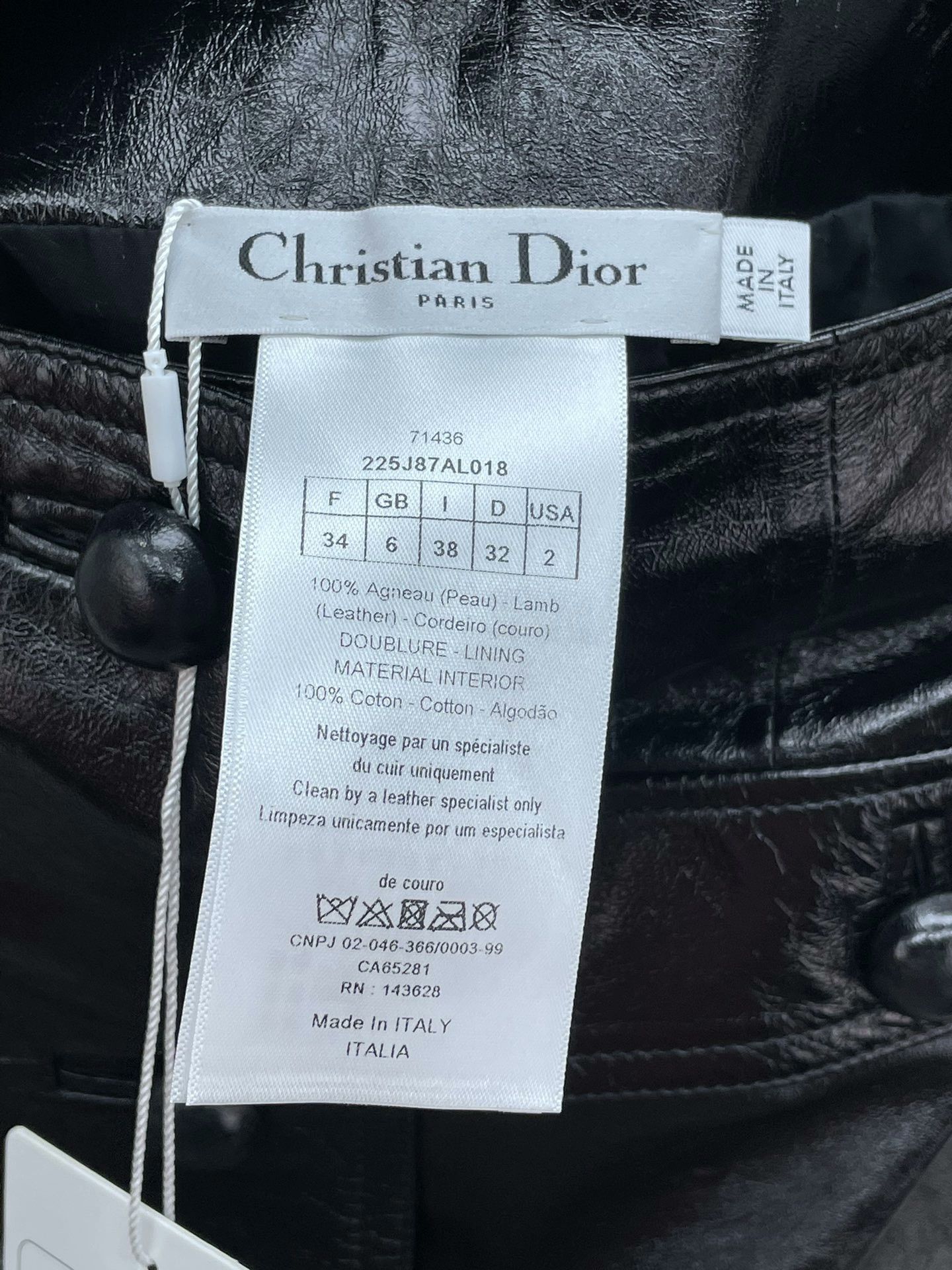 Dior Dior Lambskin Half Skirt Size 34" / US 12 / IT 48 - 7 Thumbnail