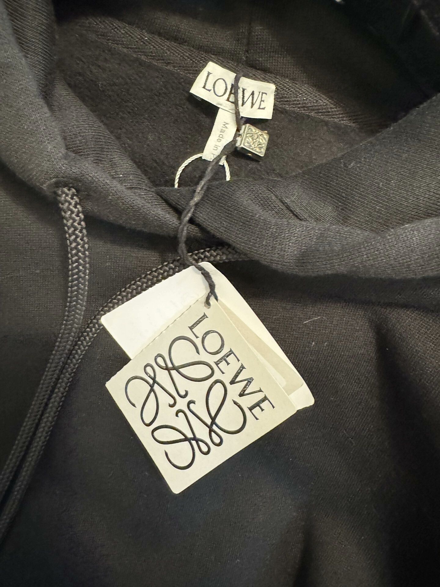 Loewe Loewe 2024 AW Black Hoodie S Size S / US 4 / IT 40 - 3 Thumbnail