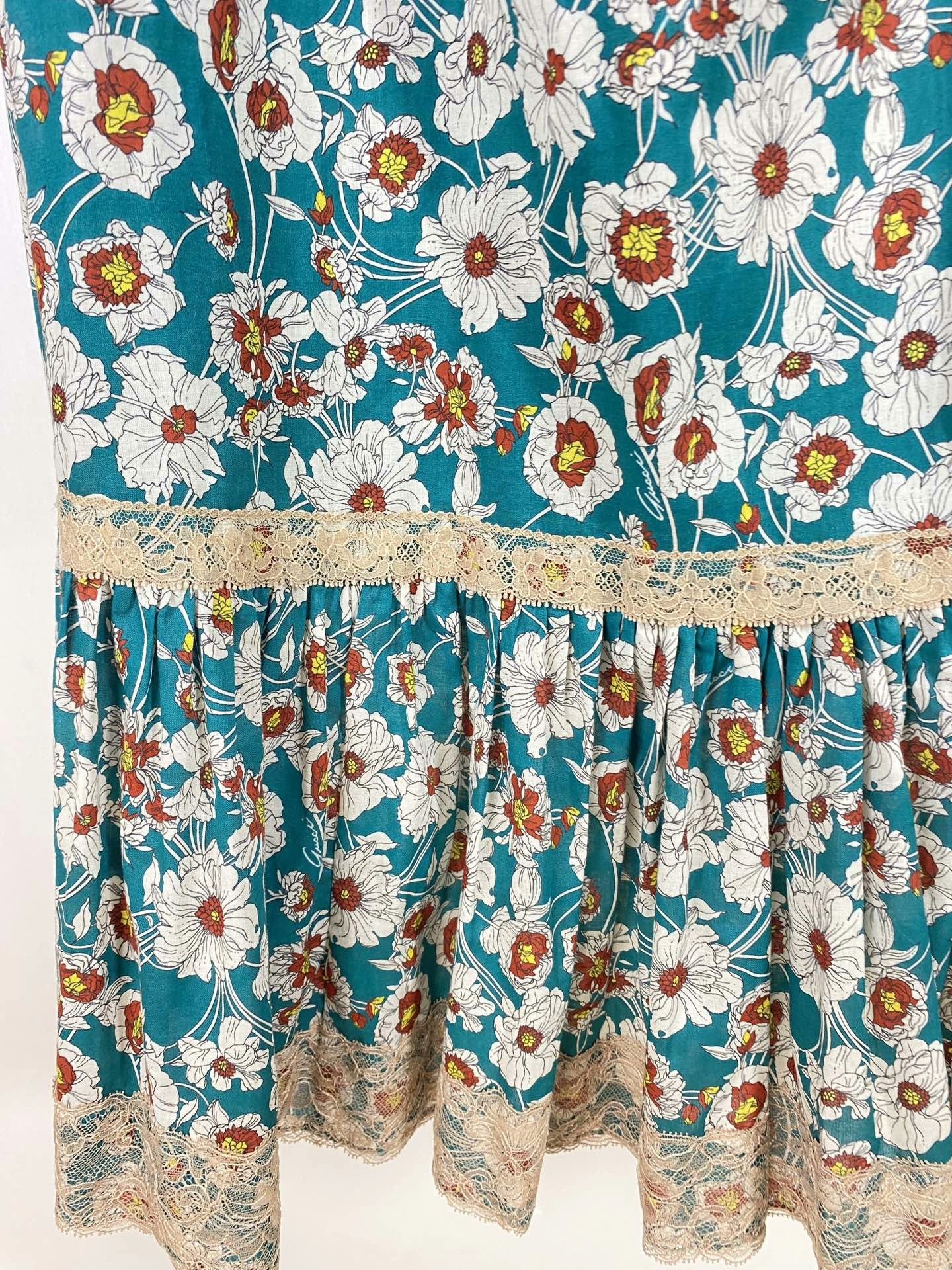 Gucci Gucci Floral Lace Skirt Size 40" / US 18 - 3 Thumbnail