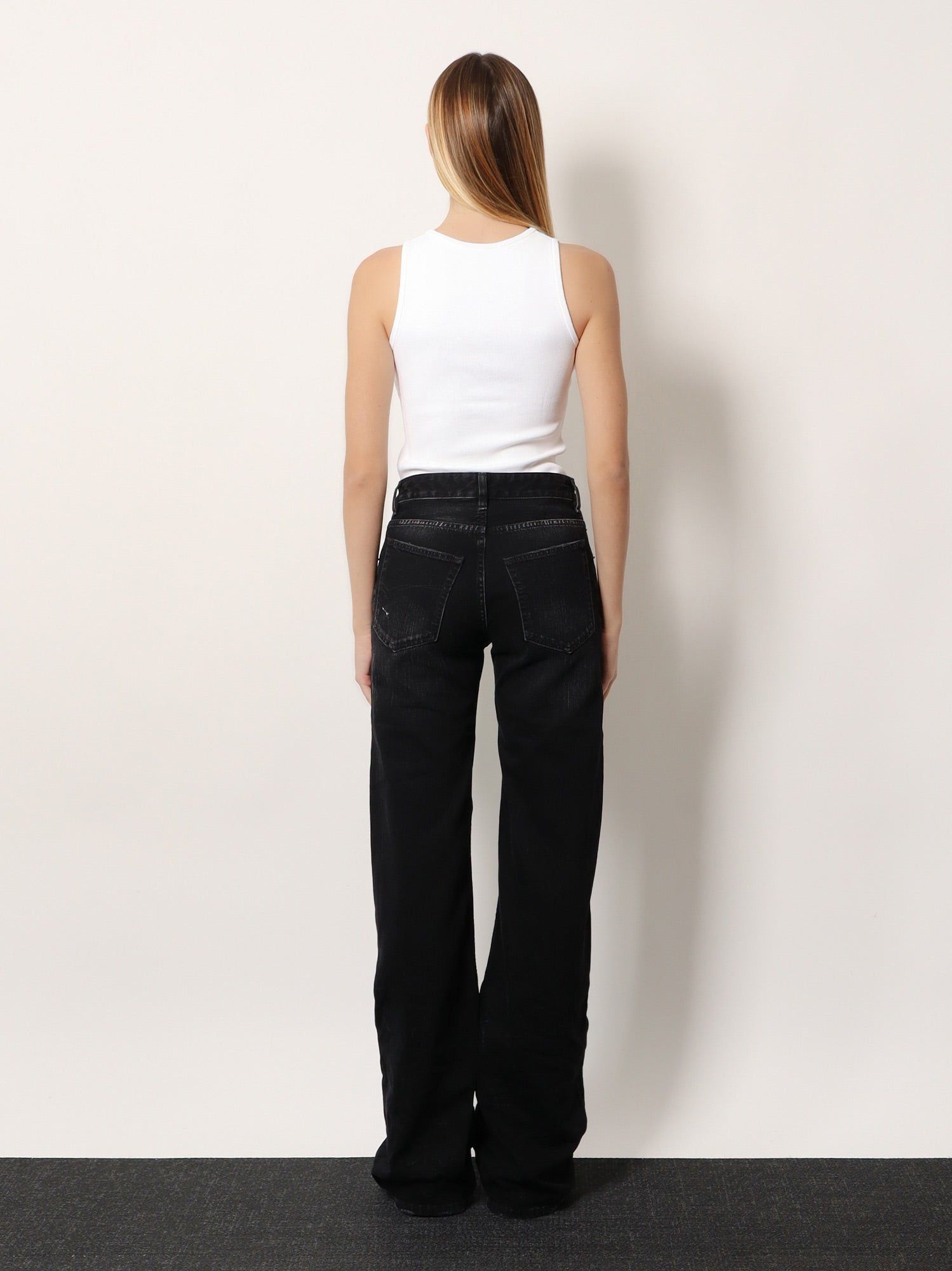 Balenciaga Wide Leg Black Denim Trousers Size 27" / US 4 / IT 40 - 5 Thumbnail