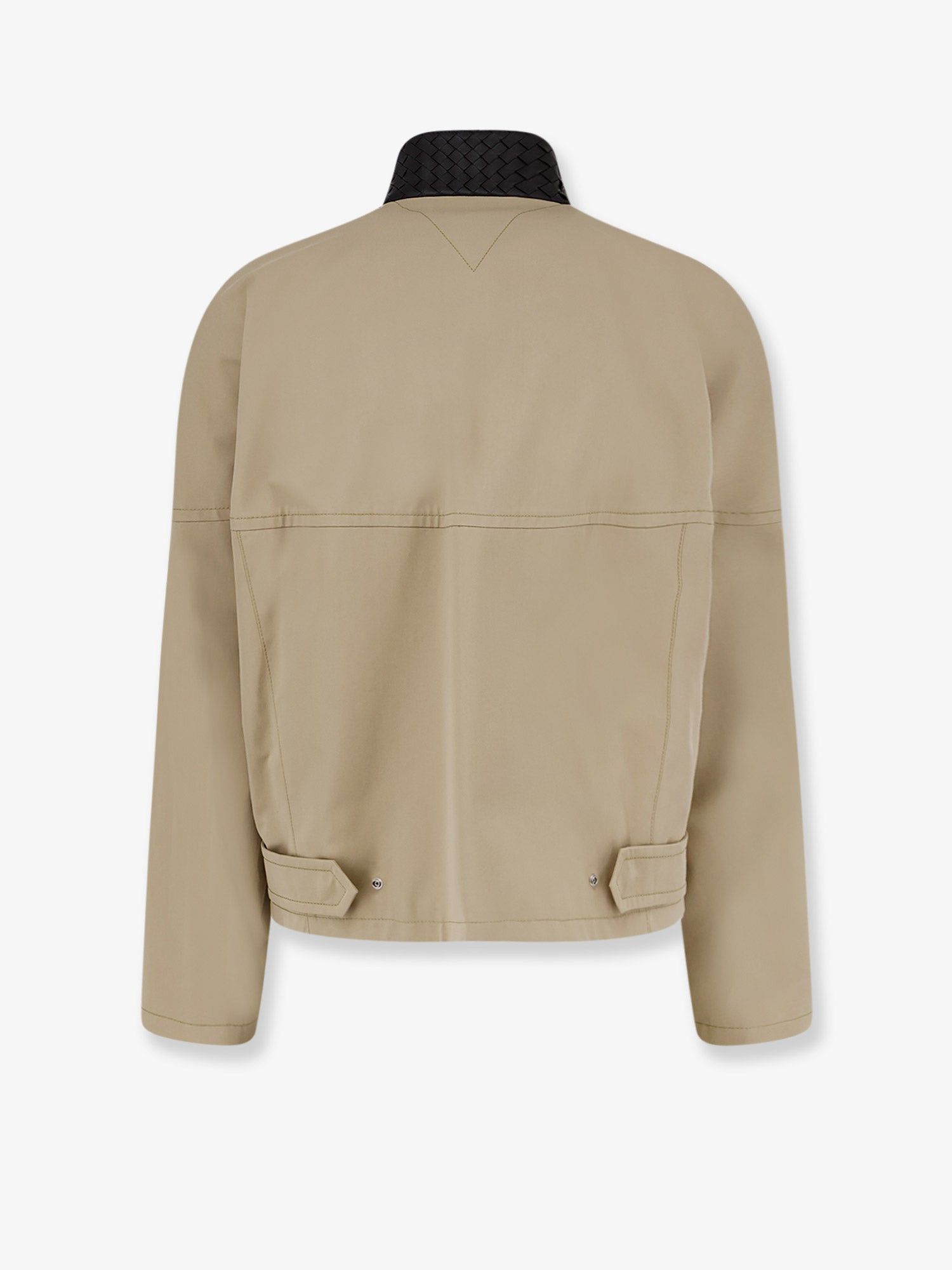 Bottega Veneta Cotton Jacket With Intrecciato Detail Size US M / EU 48-50 / 2 - 2 Thumbnail