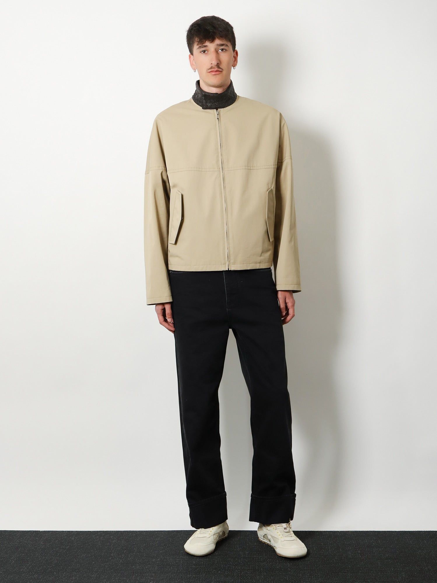 Bottega Veneta Cotton Jacket With Intrecciato Detail Size US L / EU 52-54 / 3 - 4 Thumbnail