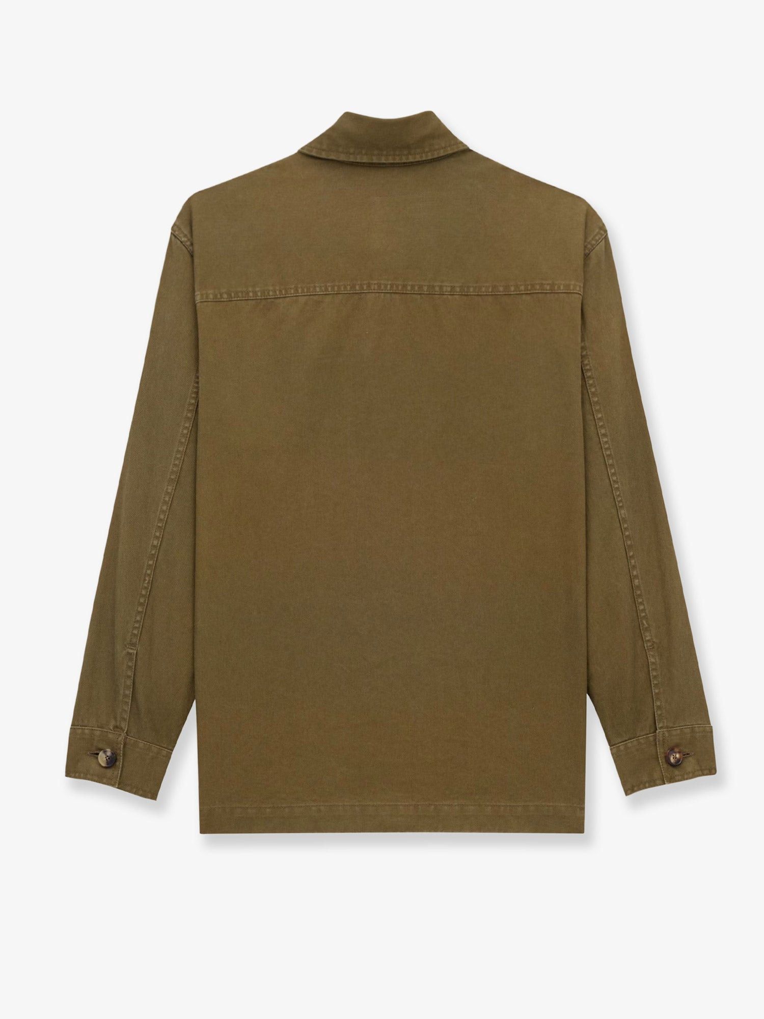 Saint Laurent Paris Cotton And Linen Shirt With Embroidery Size L / US 10 / IT 46 - 2 Thumbnail