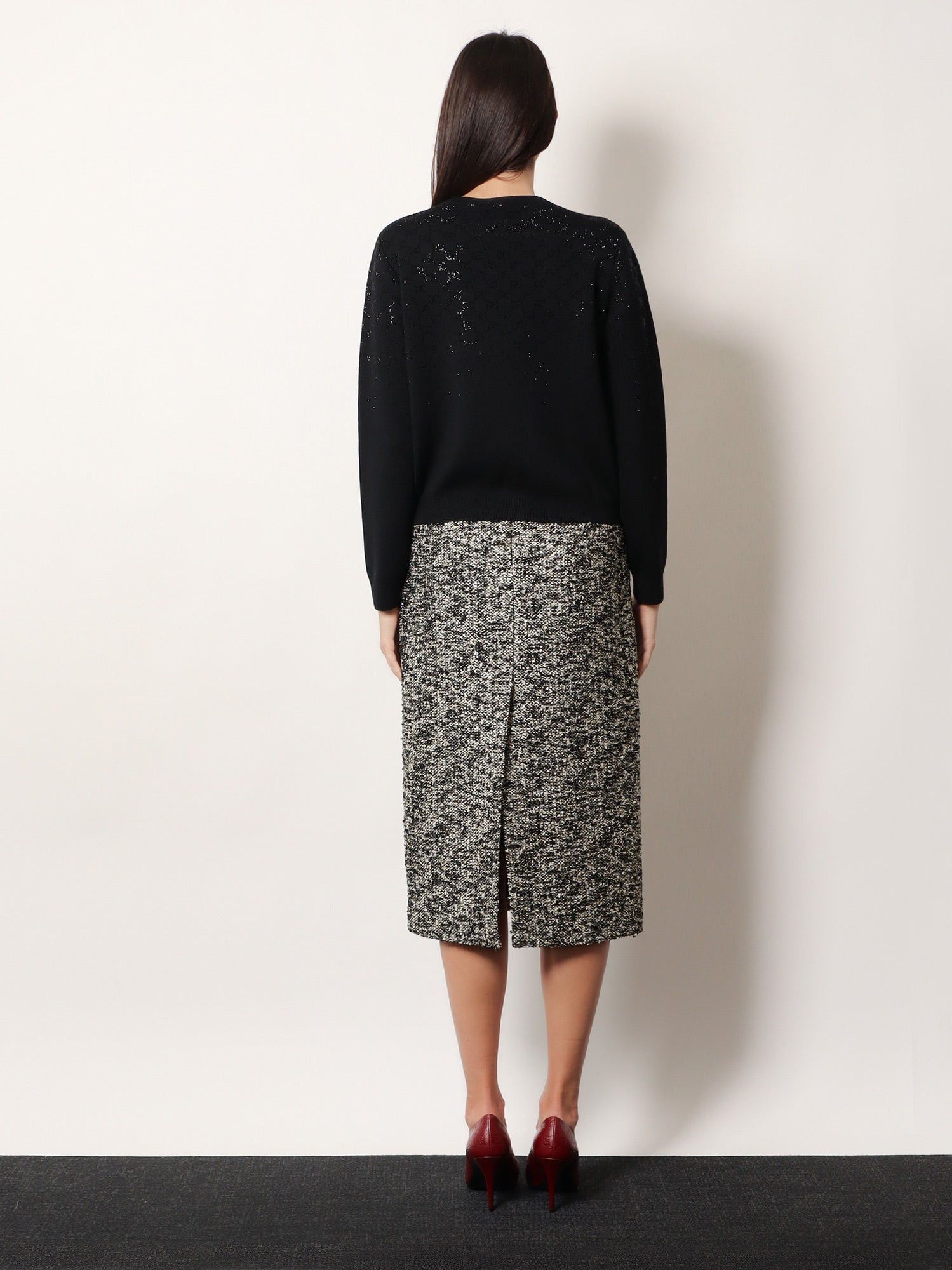 Gucci Midi Skirt In Laminated Boucle Fabric Size 28" / US 6 / IT 42 - 5 Thumbnail