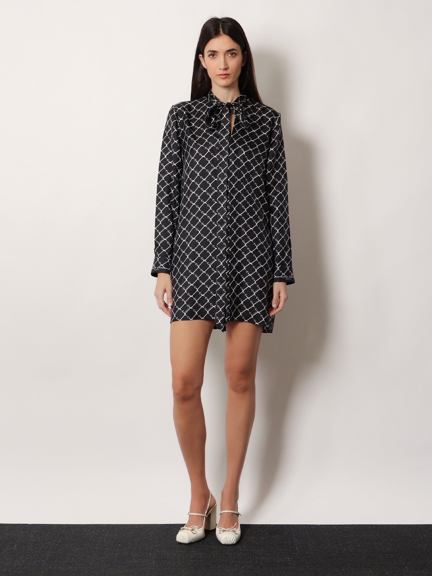 Gucci Short Silk Twill Dress Size M / US 6-8 / IT 42-44 - 4 Thumbnail