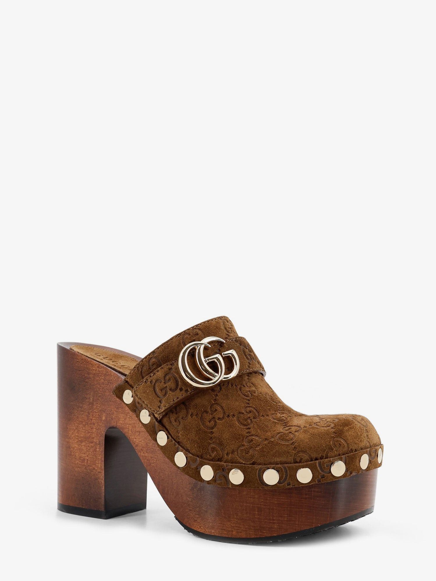 Gucci Suede Sandals With All-Over Gg Logo Size US 8 / IT 38 - 2 Thumbnail