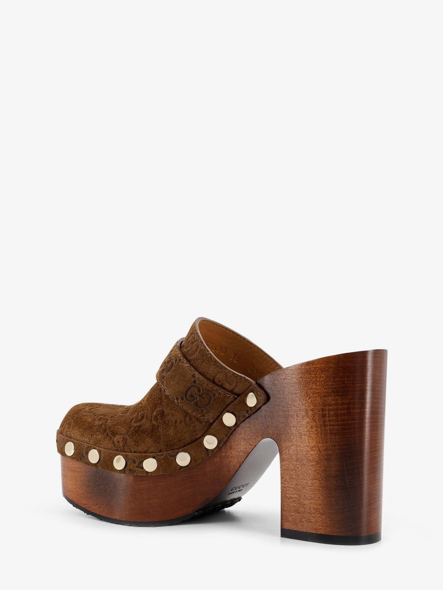 Gucci Suede Sandals With All-Over Gg Logo Size US 10 / IT 40 - 3 Thumbnail