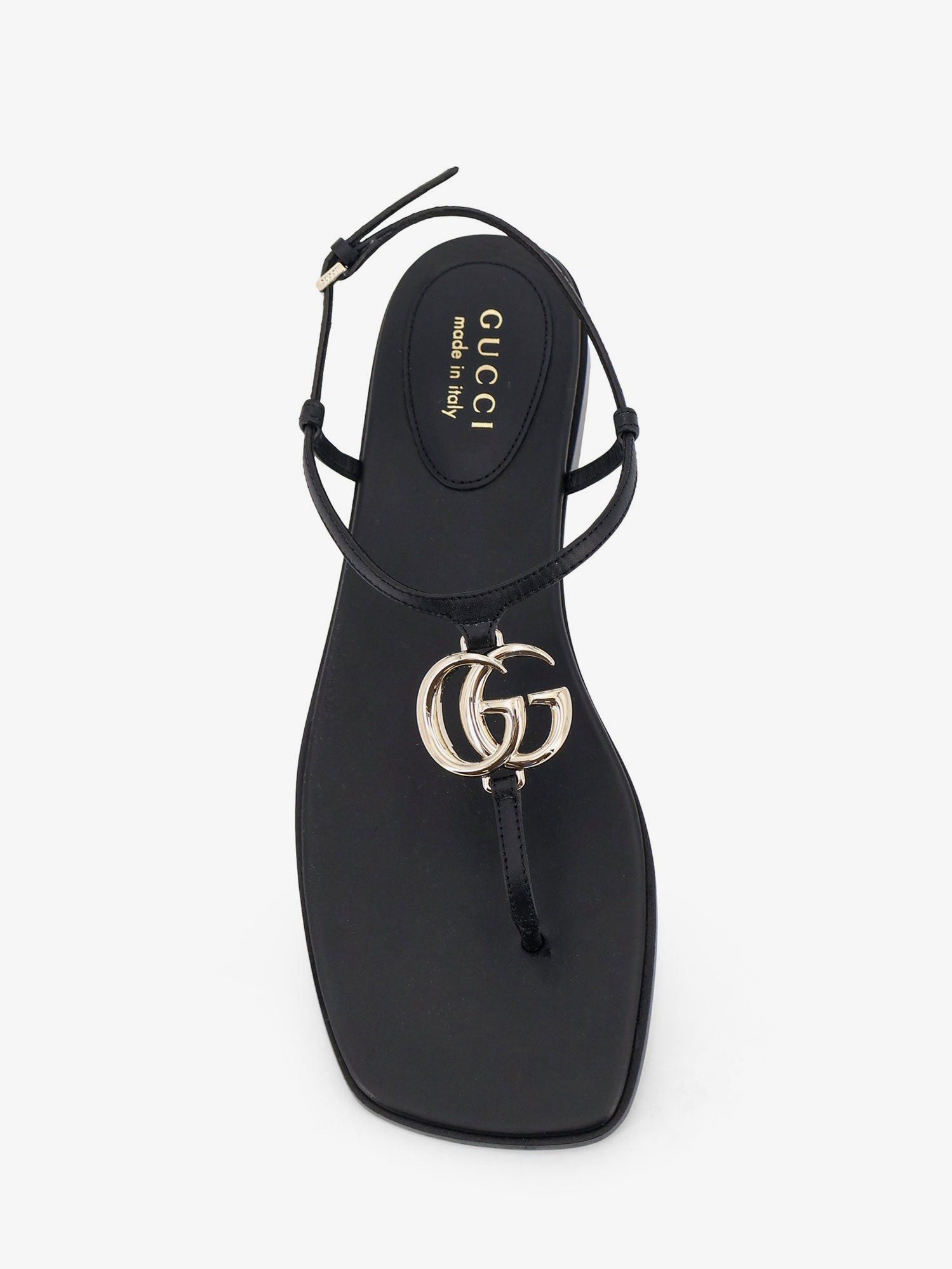 Gucci Lifford Leather Sandals With Metal Gg Logo Size US 6 / IT 36 - 4 Thumbnail
