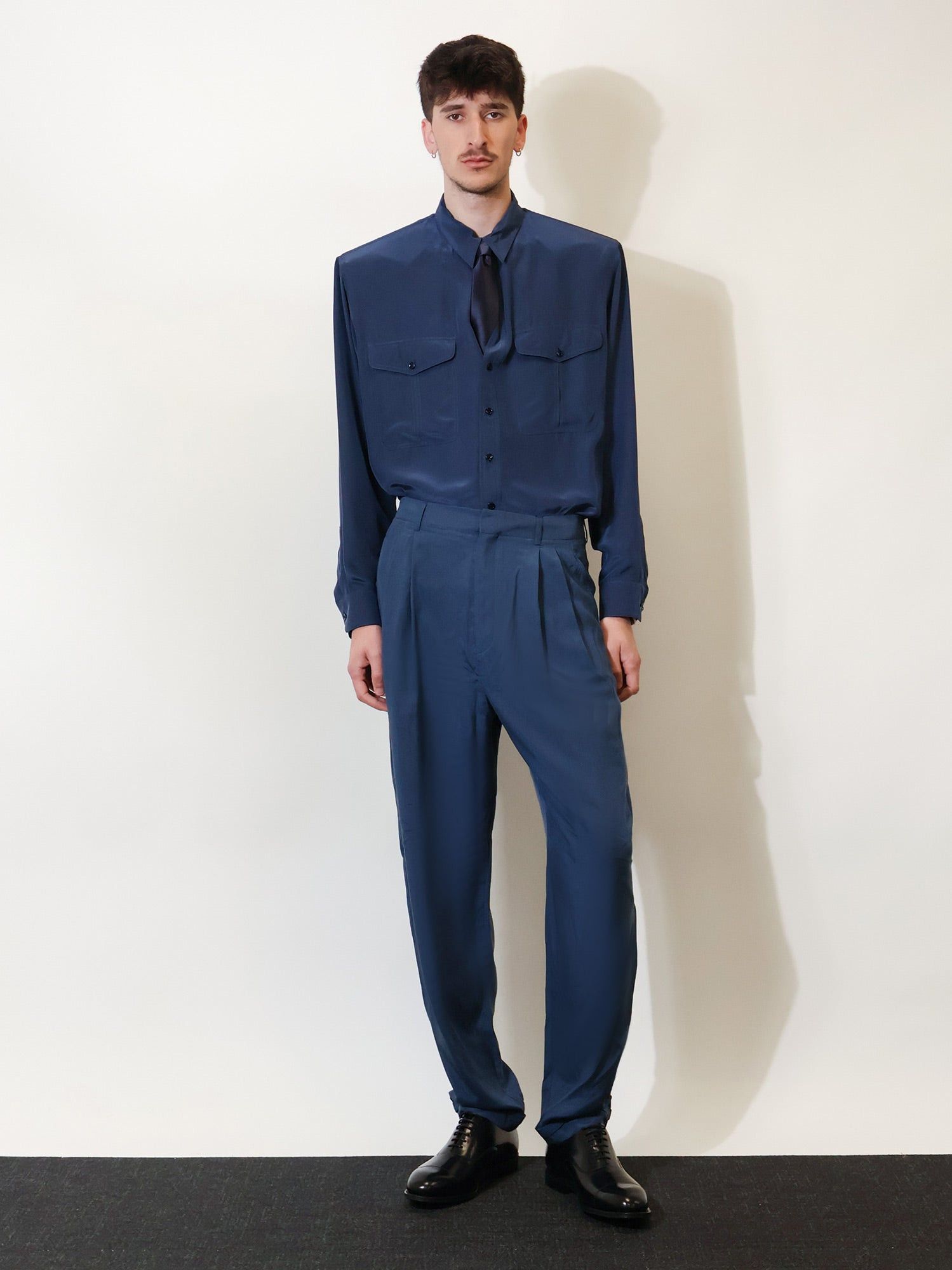 Saint Laurent Paris Certified Viscose And Silk Shirt Size US L / EU 52-54 / 3 - 4 Thumbnail