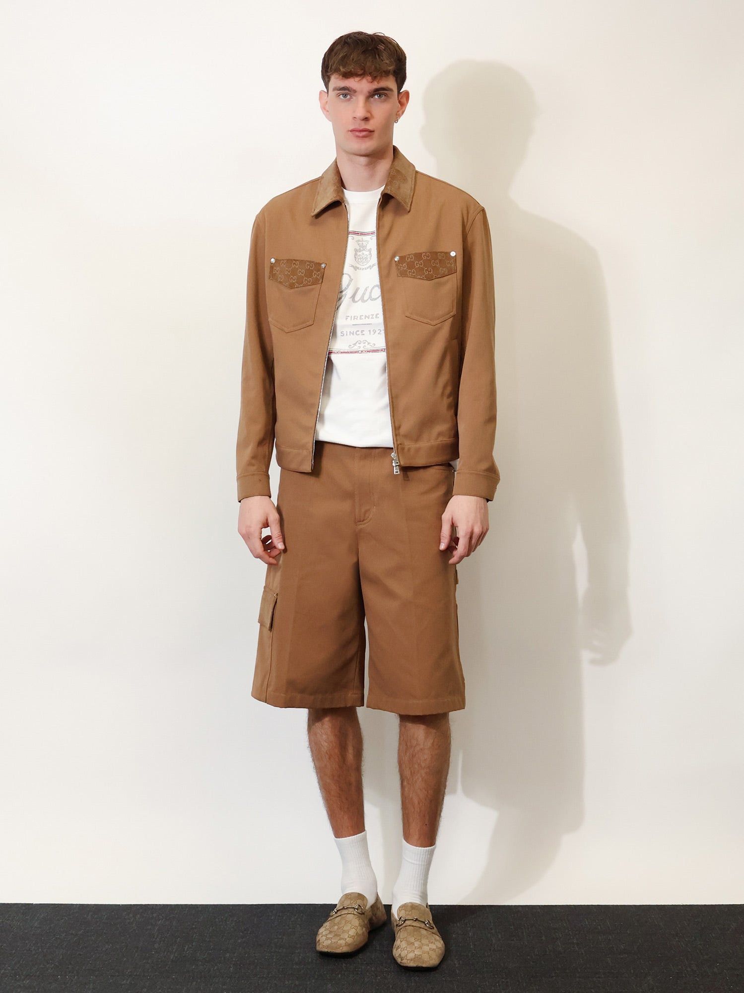 Gucci Canvas Jacket With Gg Details Size US S / EU 44-46 / 1 - 4 Thumbnail