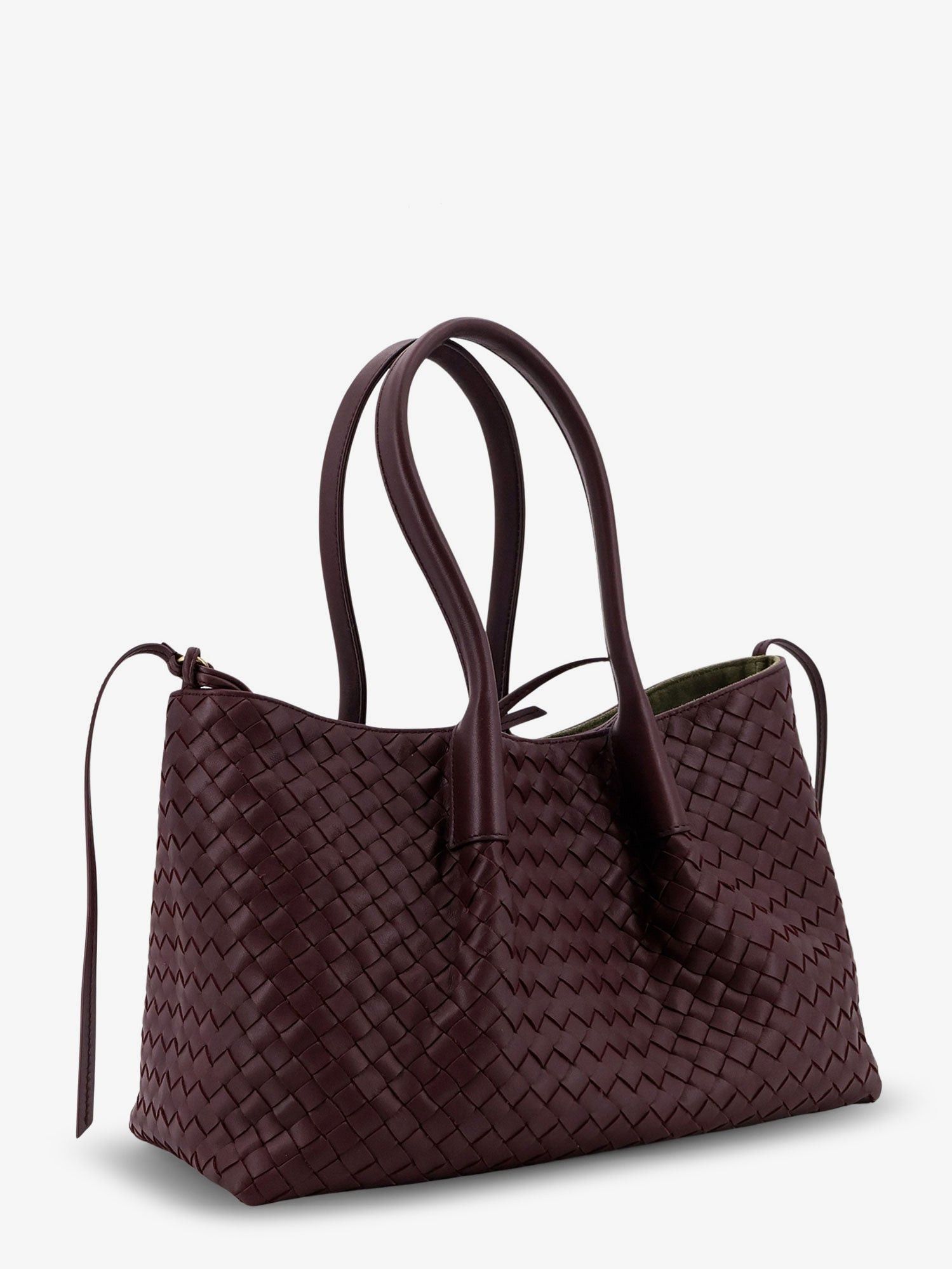 Bottega Veneta Pinacoteca Leather Handbag With Intrecciato Motif Size ONE SIZE - 3 Thumbnail