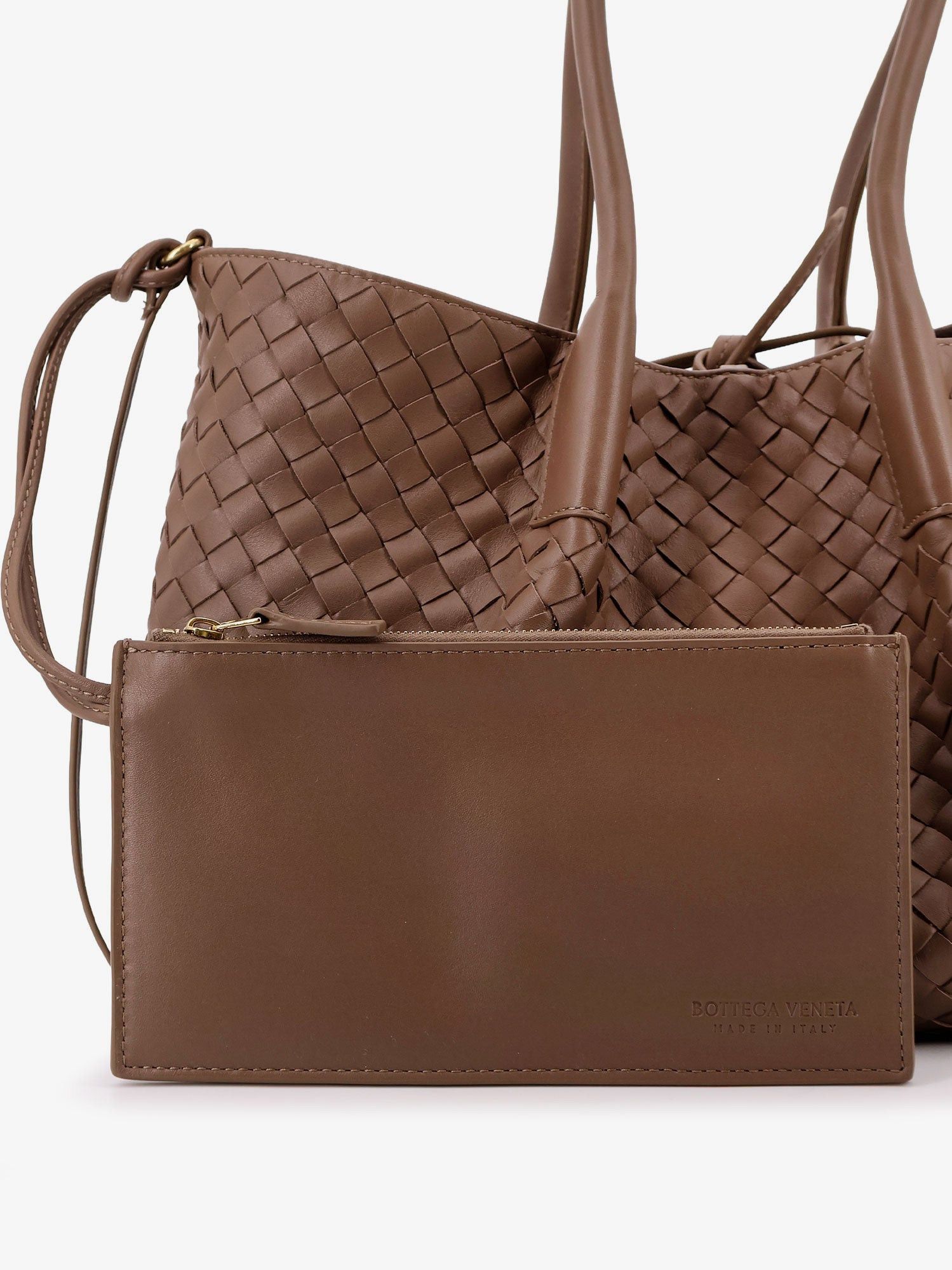 Bottega Veneta Pinacoteca Leather Handbag With Intrecciato Motif Size ONE SIZE - 5 Thumbnail