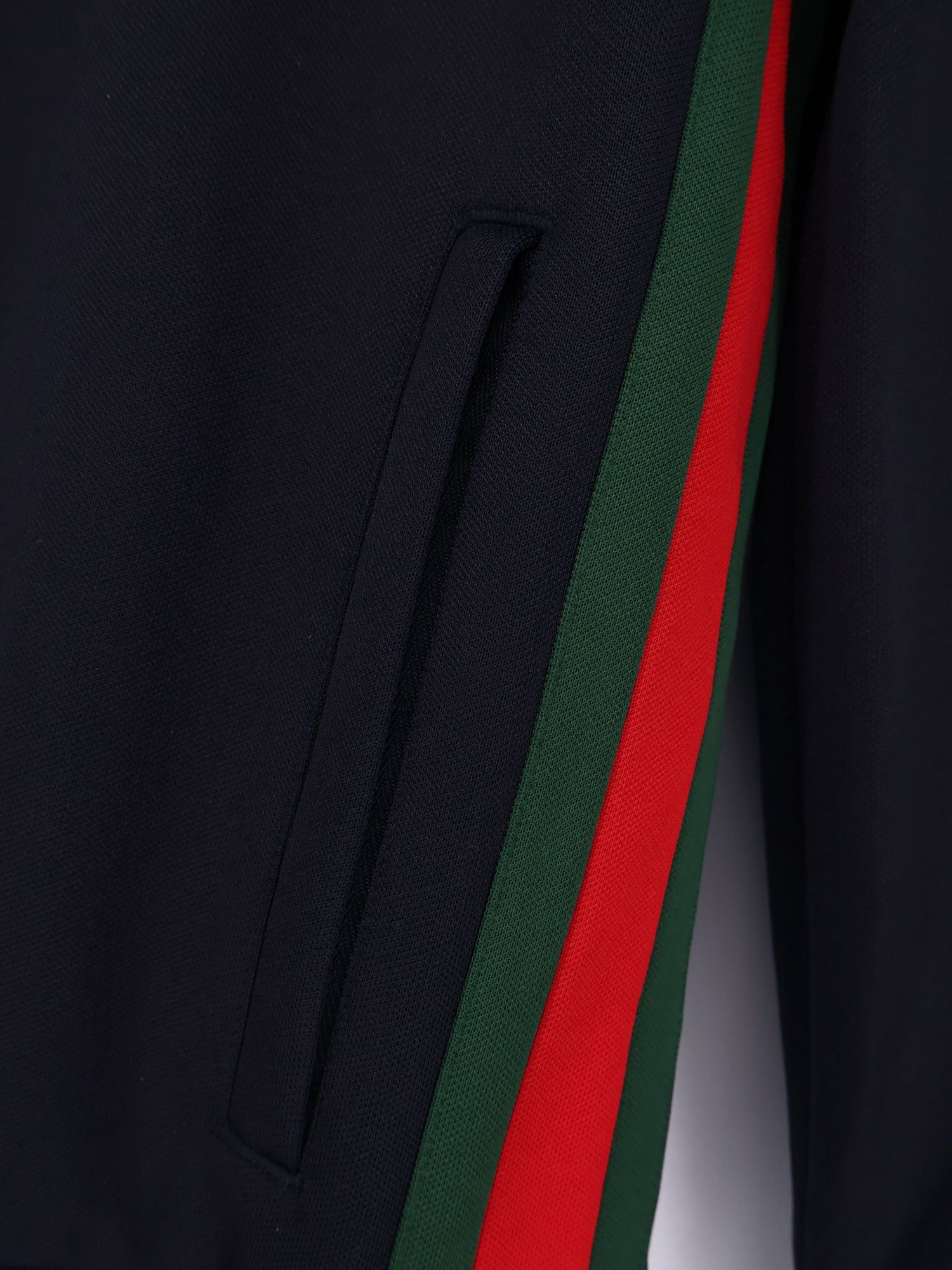 Gucci Jersey Sweatshirt With Lateral Web Band Size US L / EU 52-54 / 3 - 3 Thumbnail