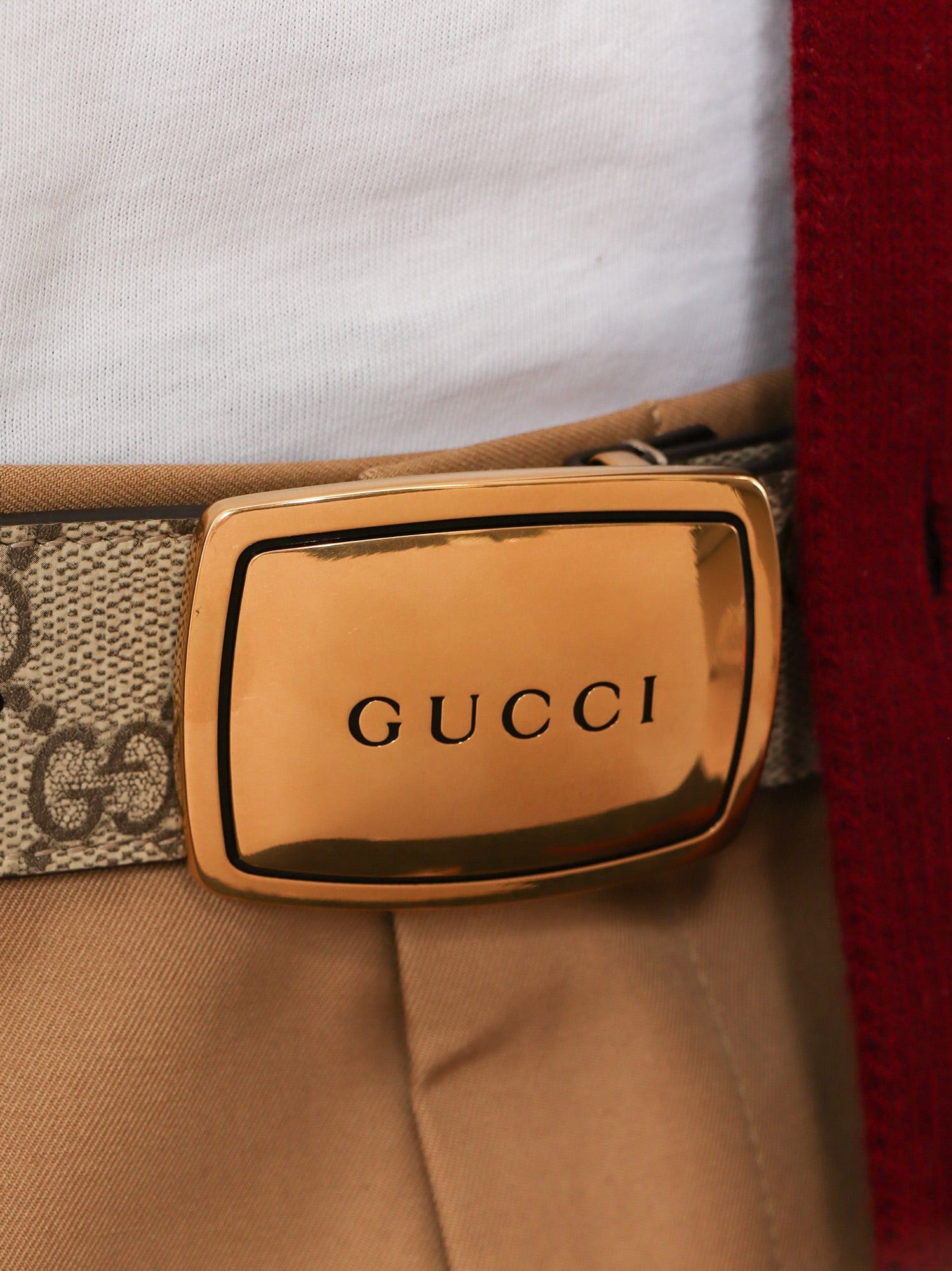 Gucci Gg Coated Canvas Belt Size ONE SIZE - 3 Thumbnail