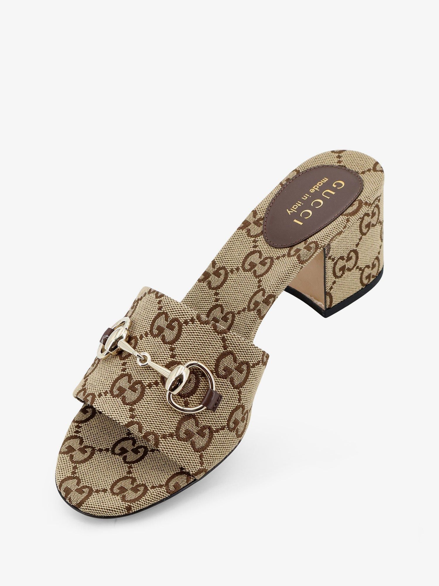 Gucci Gg Fabric Sandals With Metal Horsebit Size US 7 / IT 37 - 4 Thumbnail