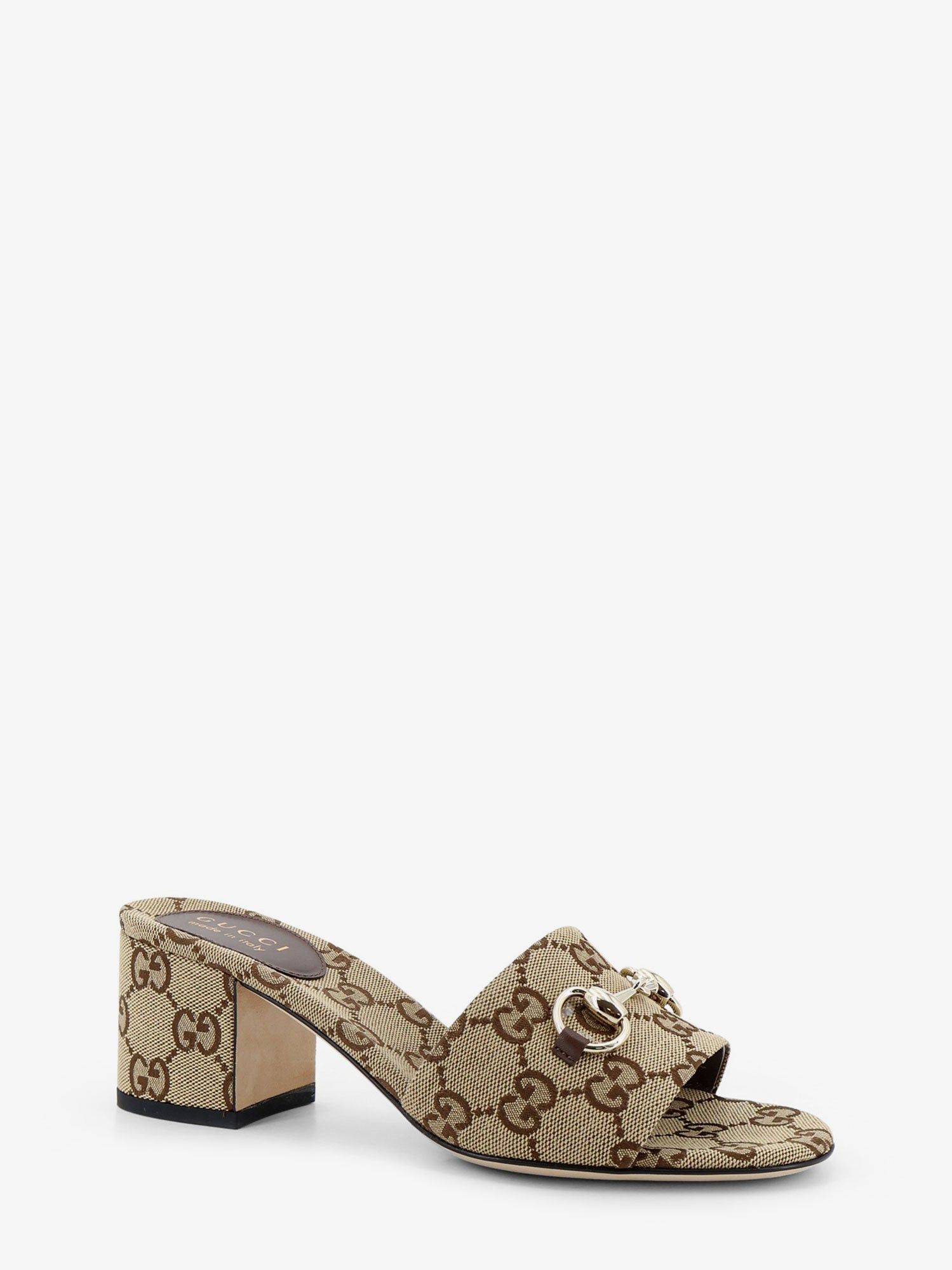 Gucci Gg Fabric Sandals With Metal Horsebit Size US 7 / IT 37 - 2 Thumbnail