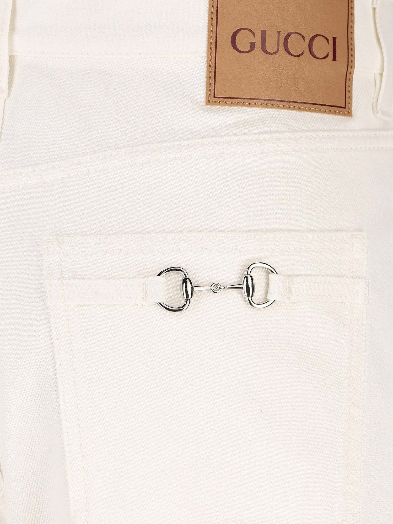 Gucci Denim Trousers With Metal Horsebit Detail On The Back Size US 32 / EU 48 - 5 Thumbnail