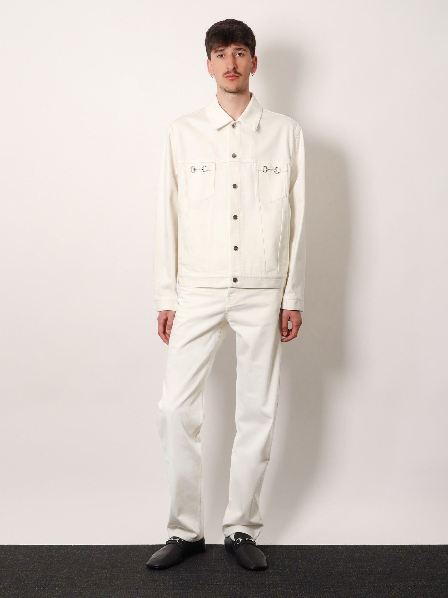 Gucci Denim Trousers With Metal Horsebit Detail On The Back Size US 32 / EU 48 - 2 Thumbnail