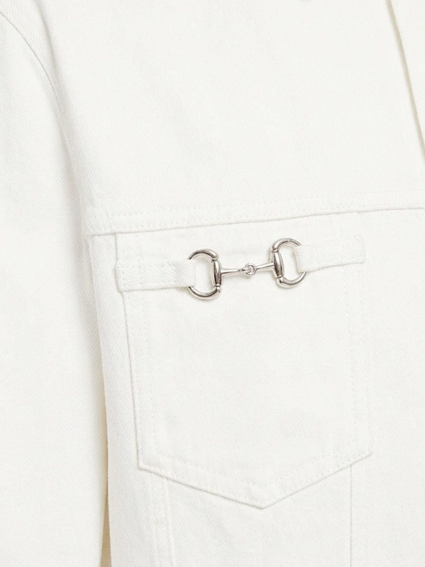 Gucci White Denim Jacket Size US S / EU 44-46 / 1 - 3 Thumbnail