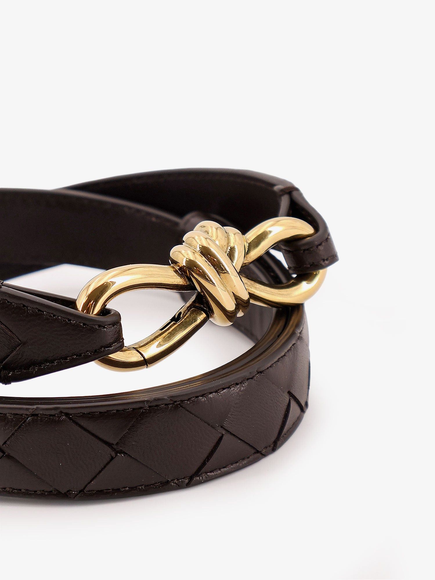 Bottega Veneta Leather Belt With Intrecciato Motif Size ONE SIZE - 3 Thumbnail