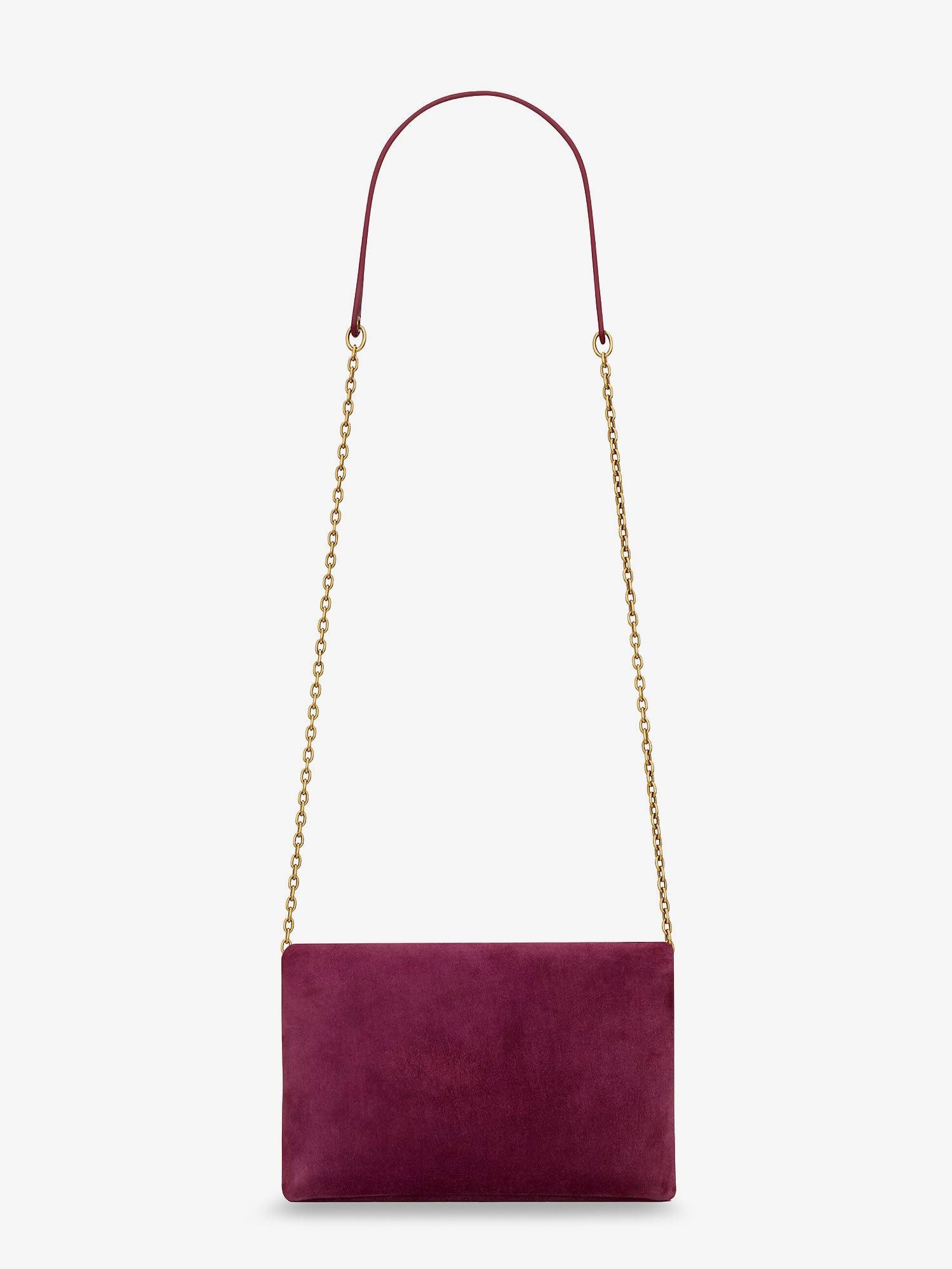 Saint Laurent Paris Suede Crossbody With Metal Cassandre Logo Size ONE SIZE - 2 Thumbnail