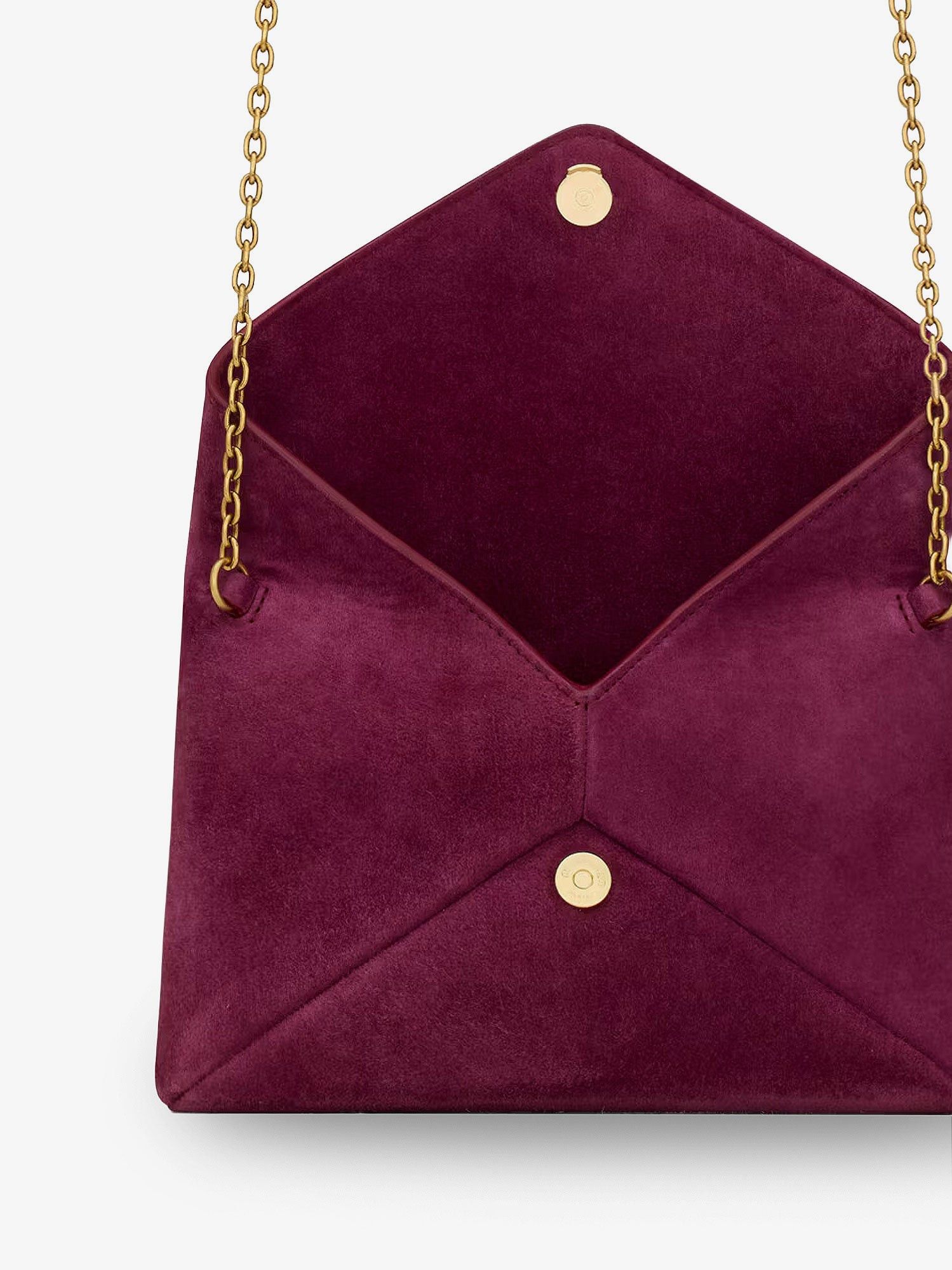 Saint Laurent Paris Suede Crossbody With Metal Cassandre Logo Size ONE SIZE - 4 Thumbnail