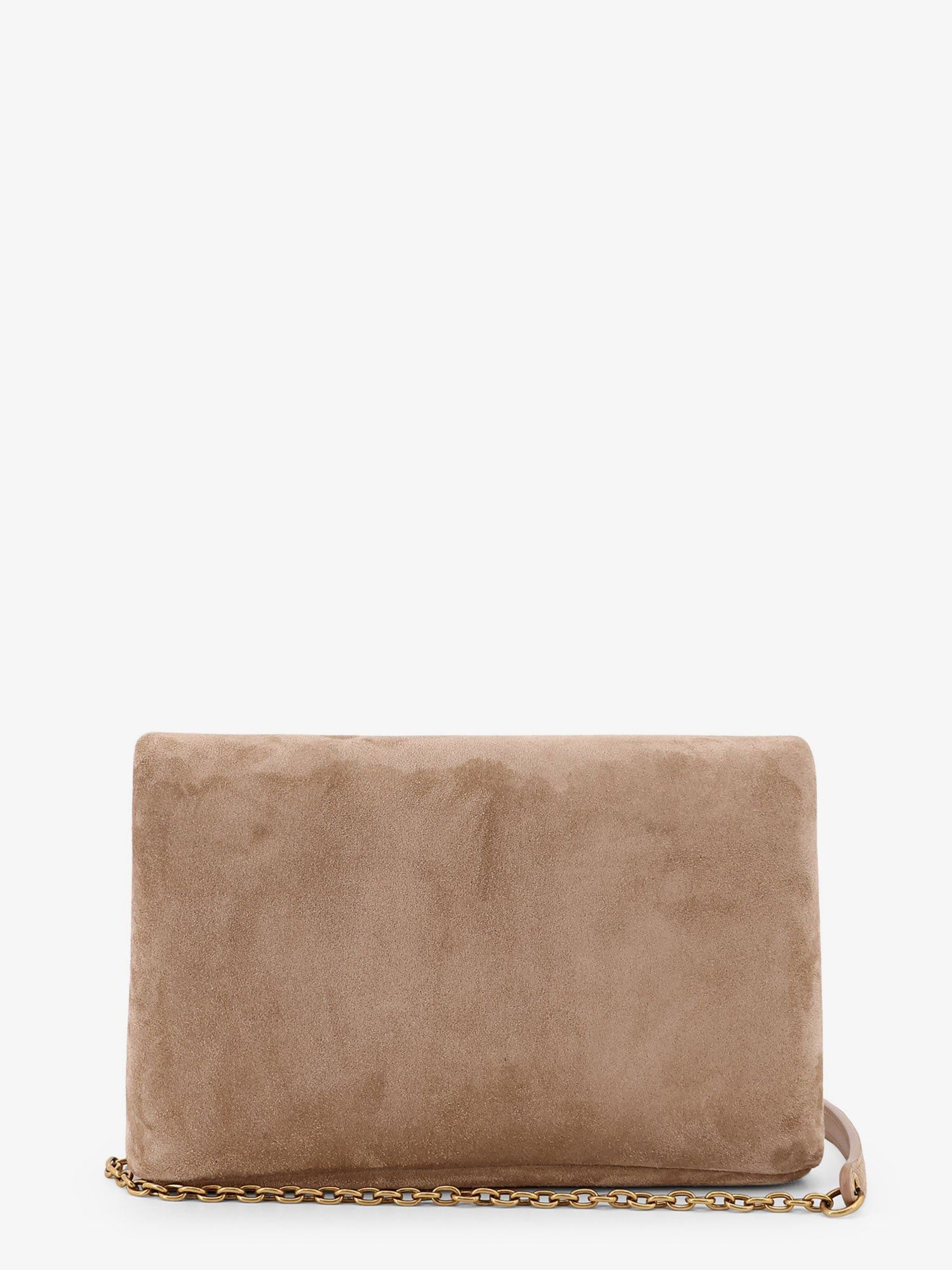 Saint Laurent Paris Suede Crossbody With Metal Cassandre Logo Size ONE SIZE - 2 Thumbnail